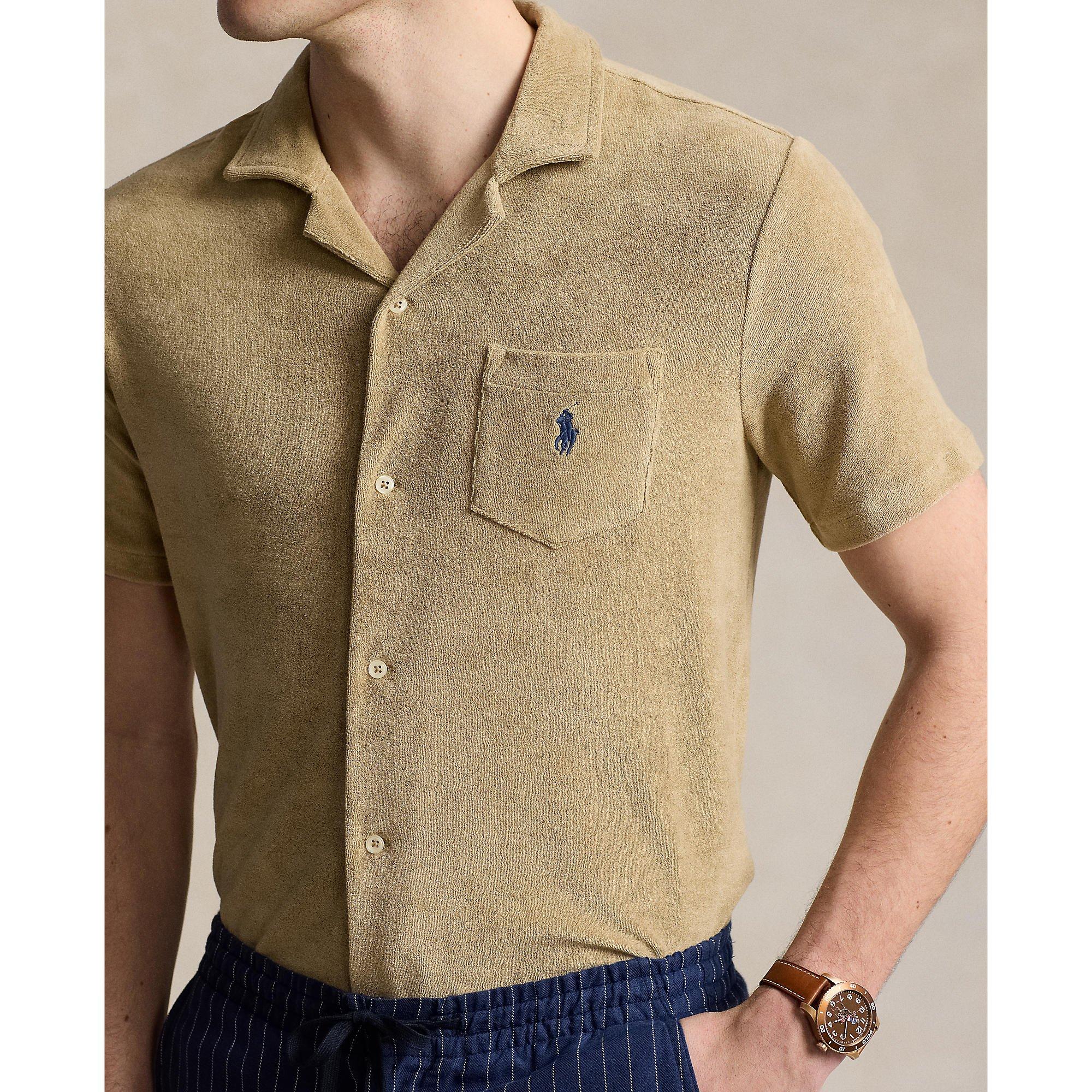 Coastal Beige - Polo Ralph Lauren - Terry Short Sleeved Shirt - 4