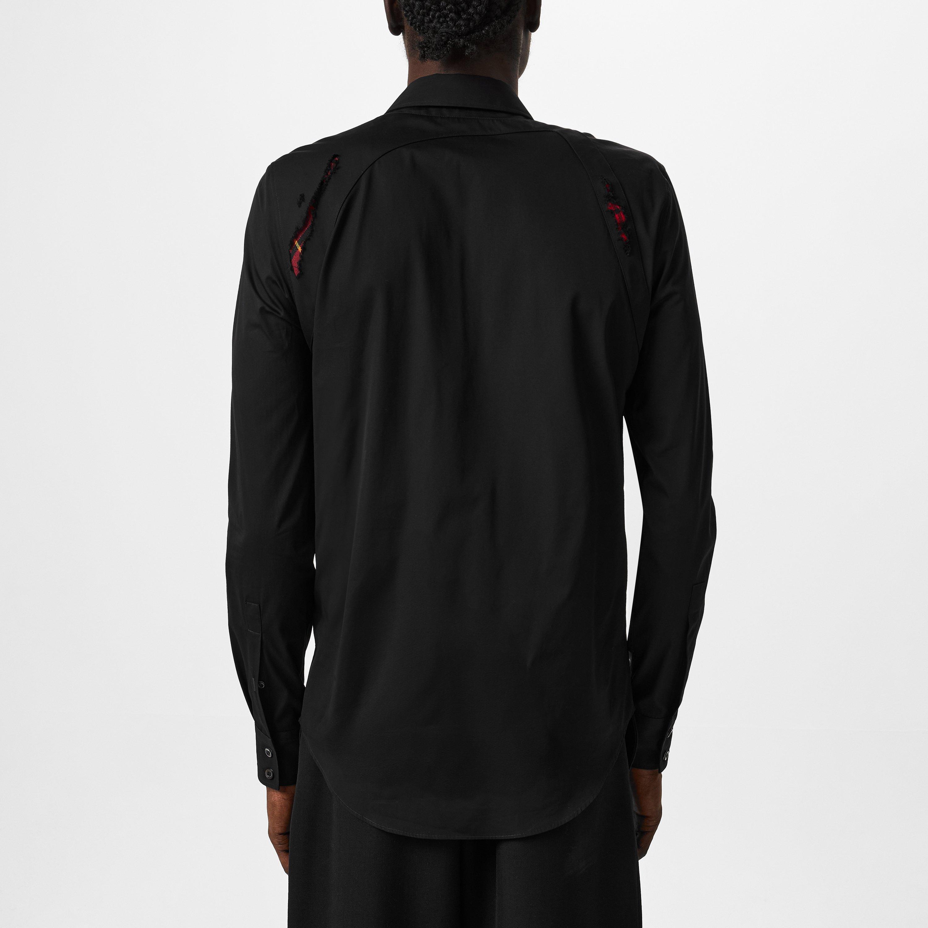 Black - Alexander McQueen - Silver Buckle Detail Shirt - 3