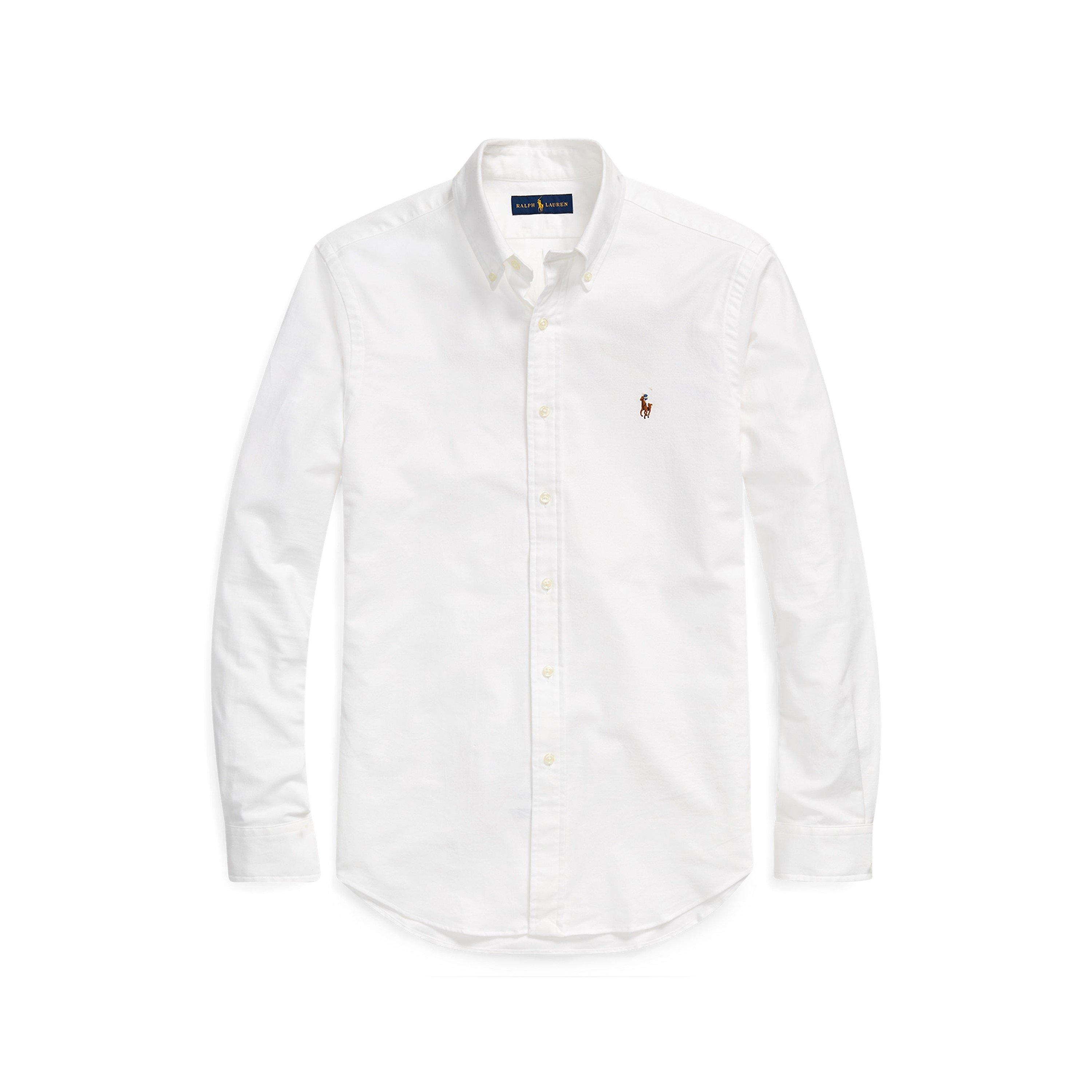 Polo Ralph Lauren Men's White Slim Fit Oxford Long Sleeve Shirt - 2XL