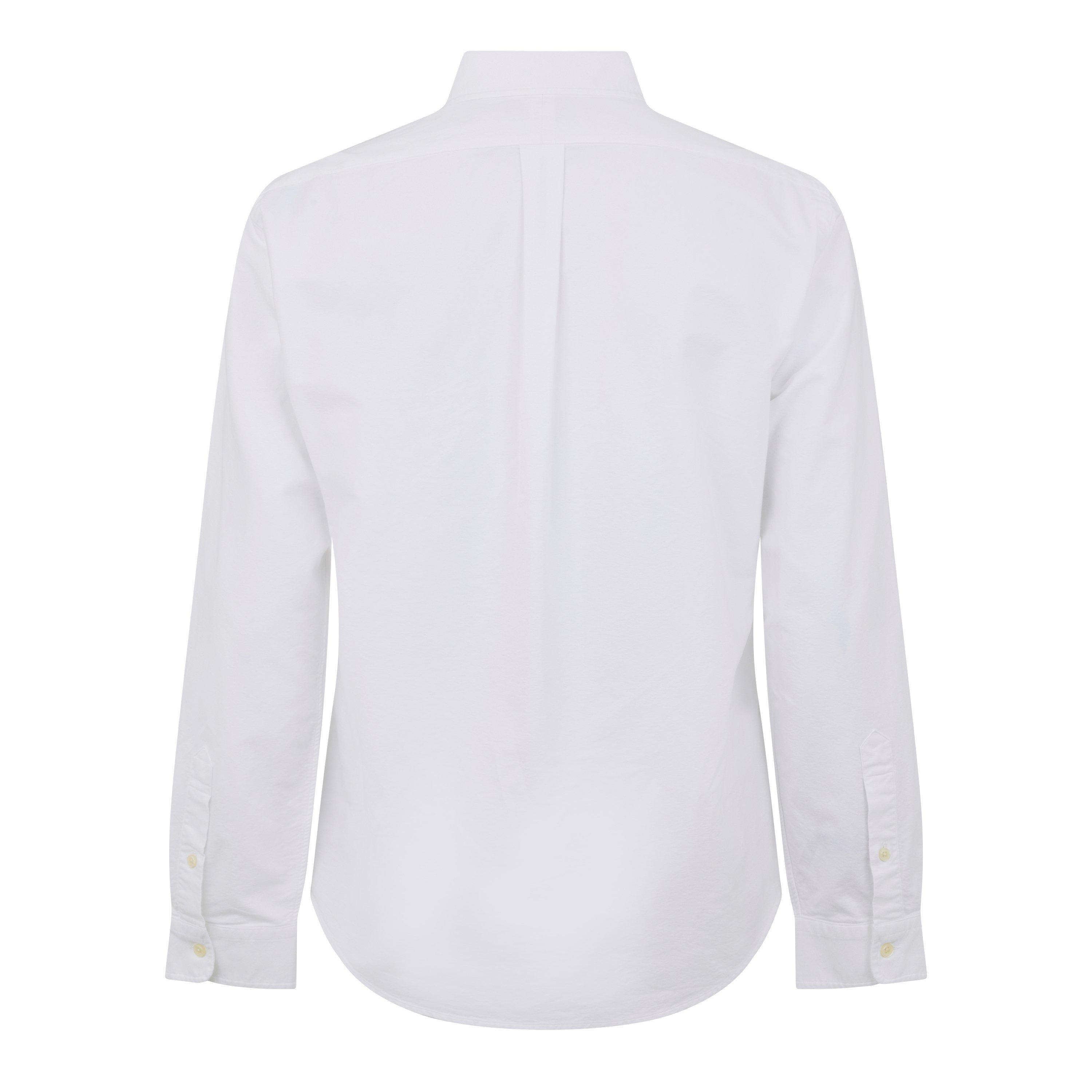 White - Polo Ralph Lauren - Men's Slim Fit Oxford Long Sleeve Shirt - 8