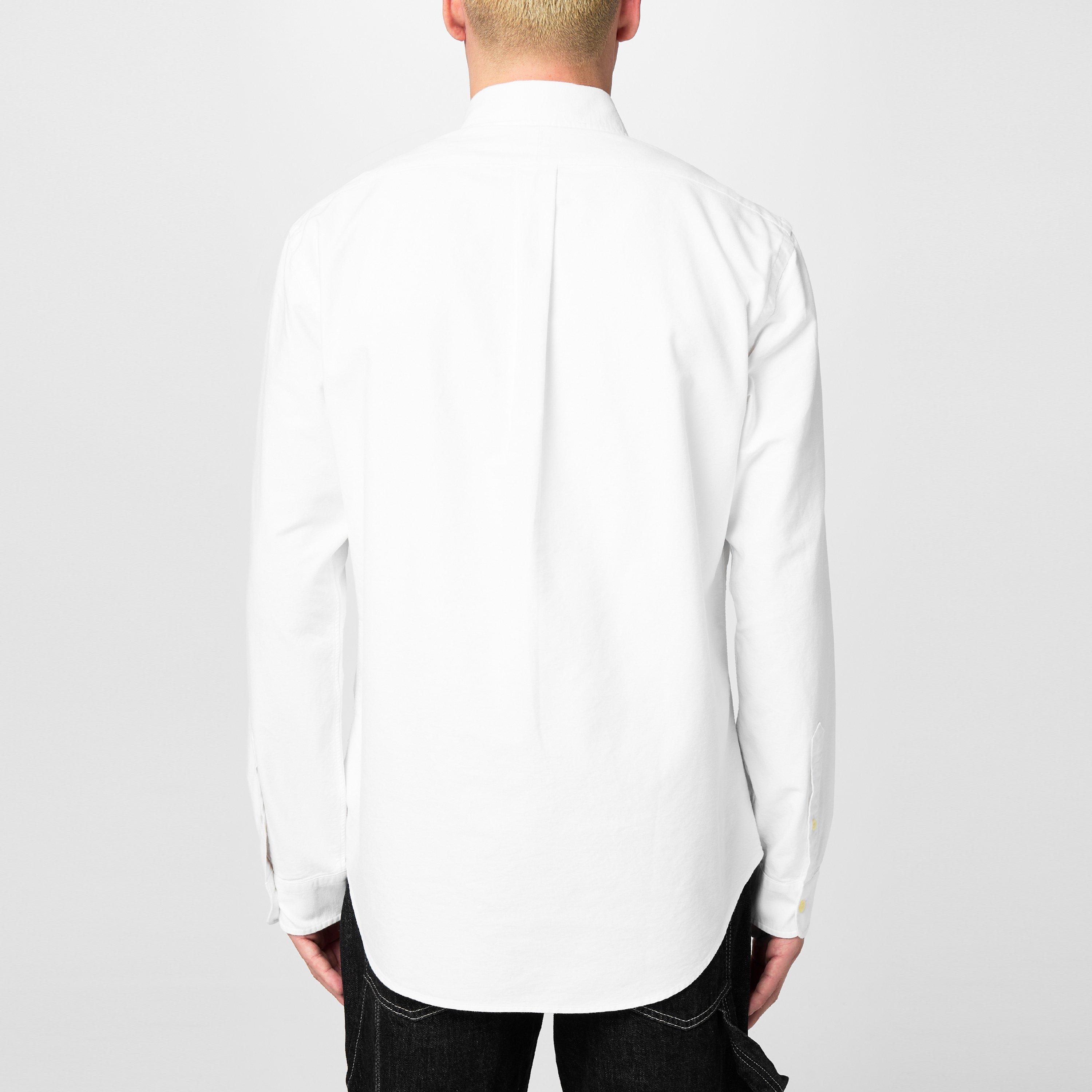 White - Polo Ralph Lauren - Men's Slim Fit Oxford Long Sleeve Shirt - 4