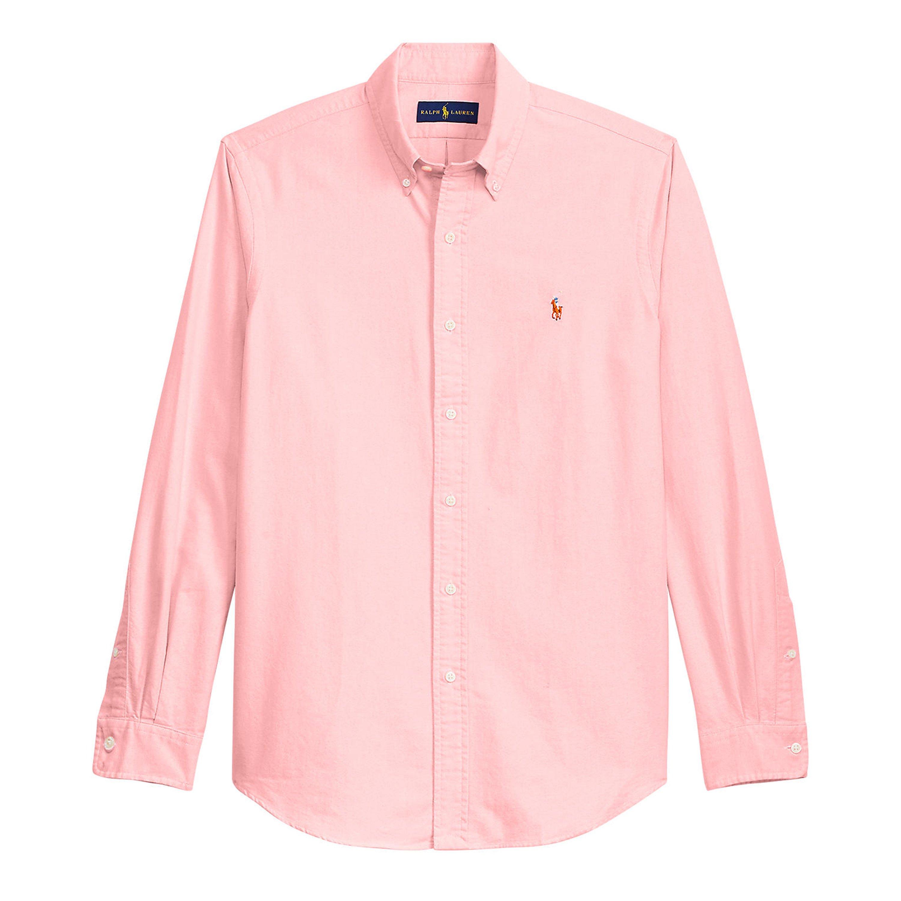 Polo Ralph Lauren Men's Slim Fit Oxford Long Sleeve Shirt - Bsr Pink - M