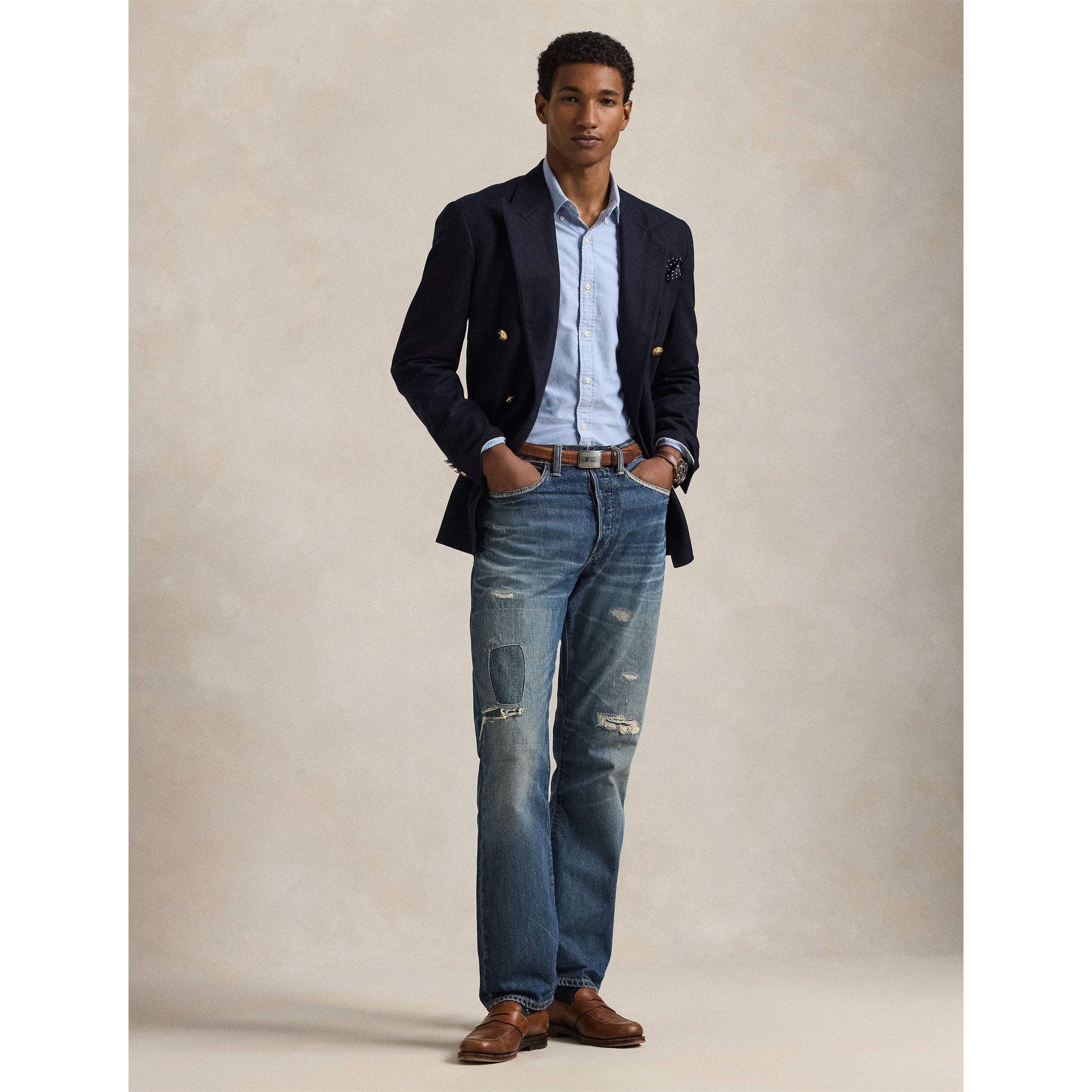 Blue - Polo Ralph Lauren - Men's Slim Fit Oxford Long Sleeve Shirt - 6