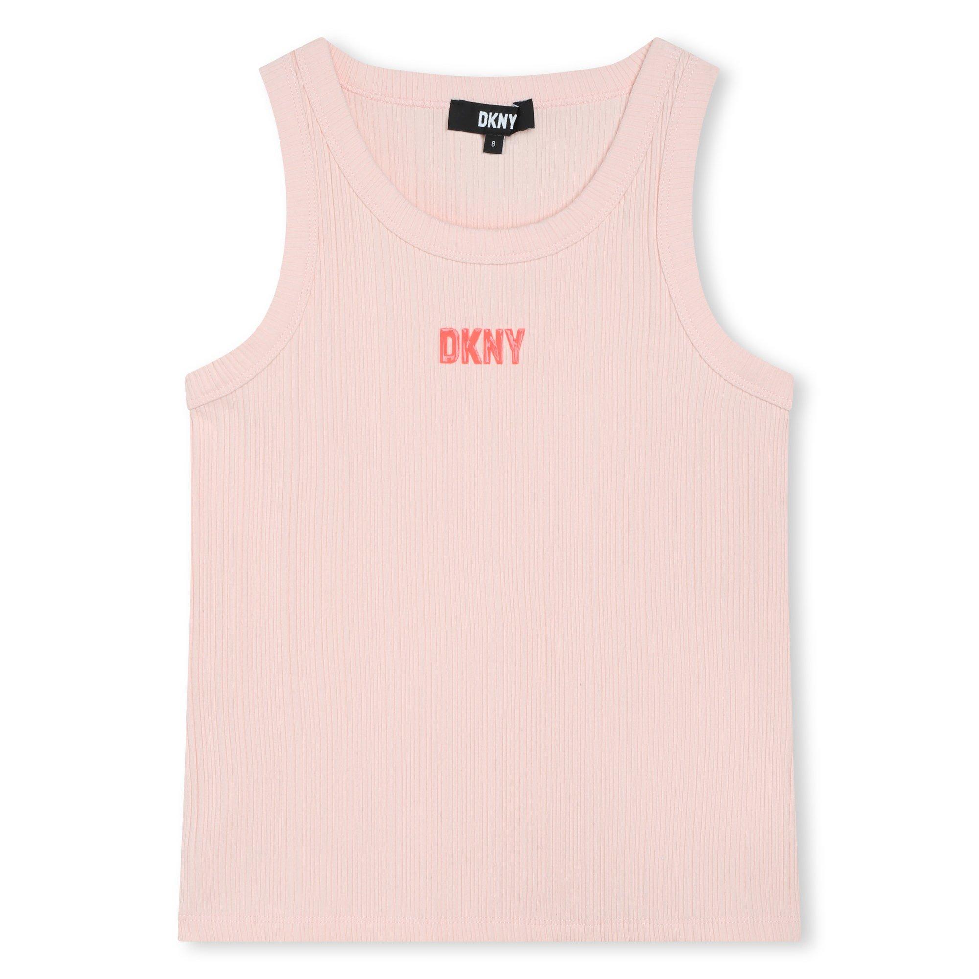 Dkny Girls Kids' Logo Cami Top - Pink 471 - 14Y