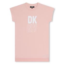 DKNY Logo T Shirt Dress Juniors