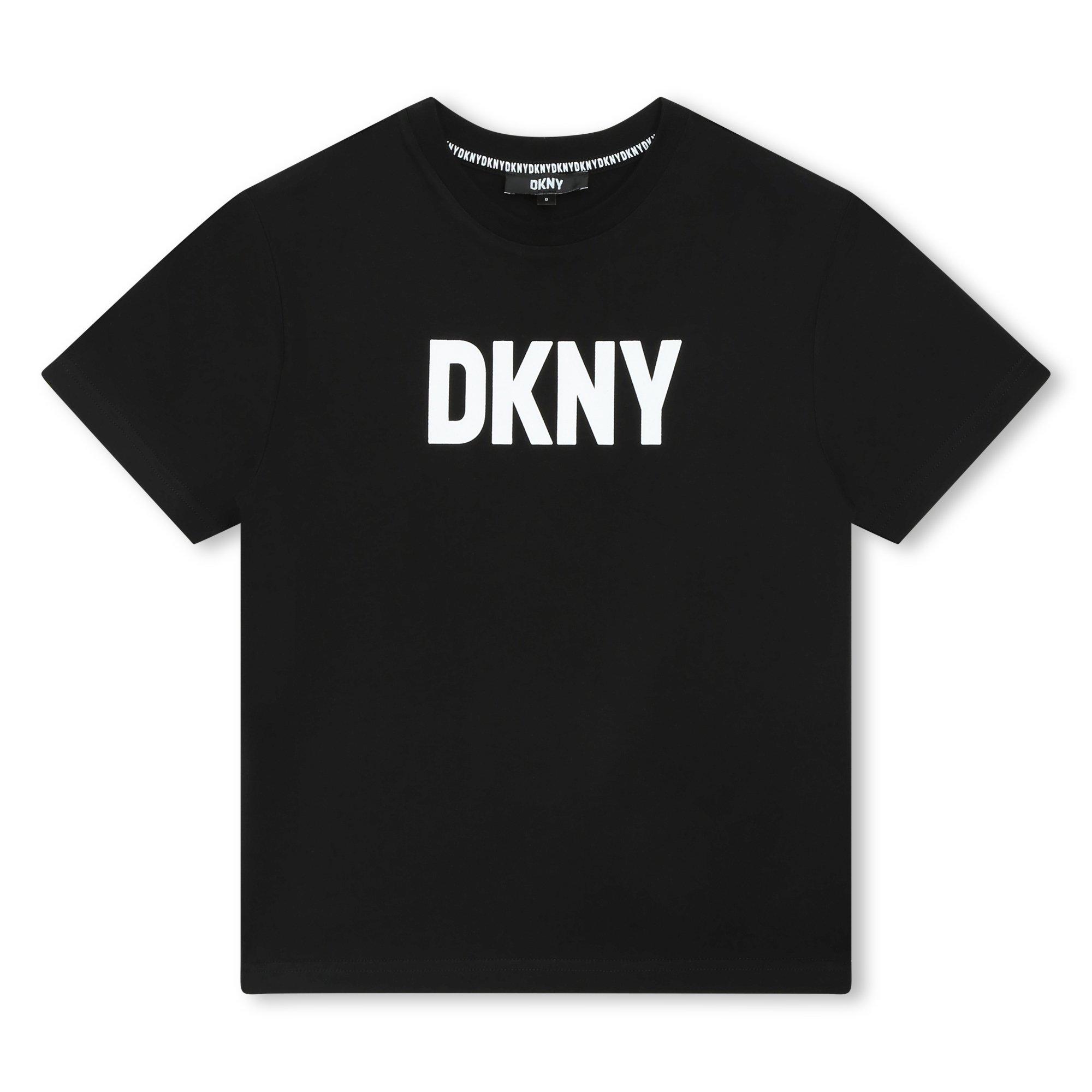 Dkny Boys Kids' Logo T-Shirt - Black 09B - 16Y