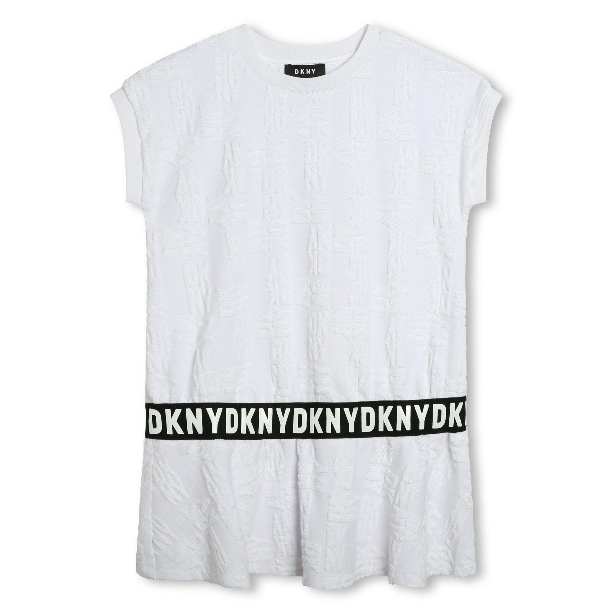 White 10P - DKNY - Kids' Logo T-Shirt Dress - 1