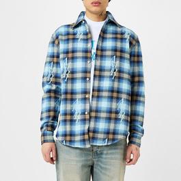 Amiri Plaid Flannel Overshirt