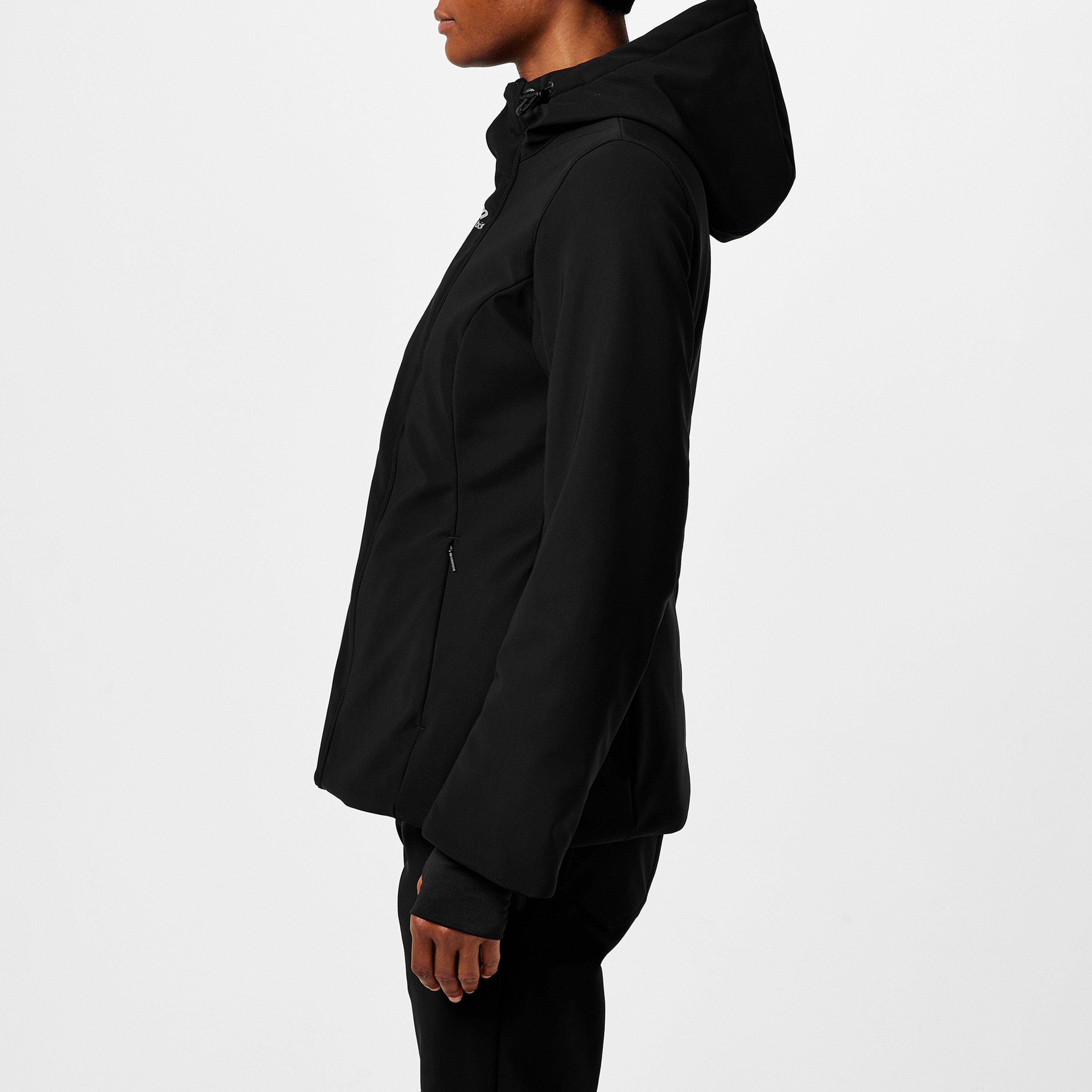 Black - Balenciaga - Women's Ski Hourglass Hooded Long Sleeve Short Puffer Jacket - 2