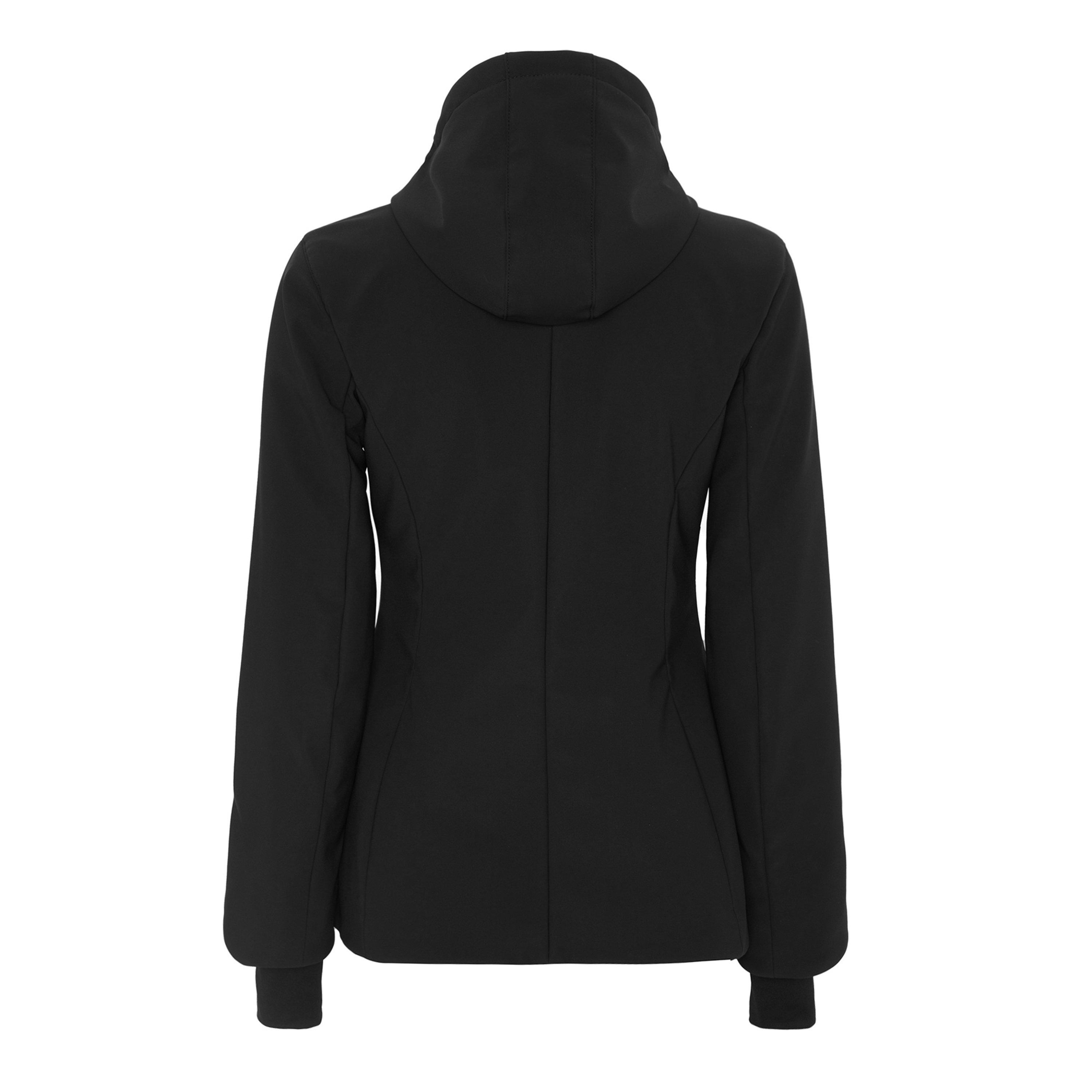 Black - Balenciaga - Women's Ski Hourglass Hooded Long Sleeve Short Puffer Jacket - 6