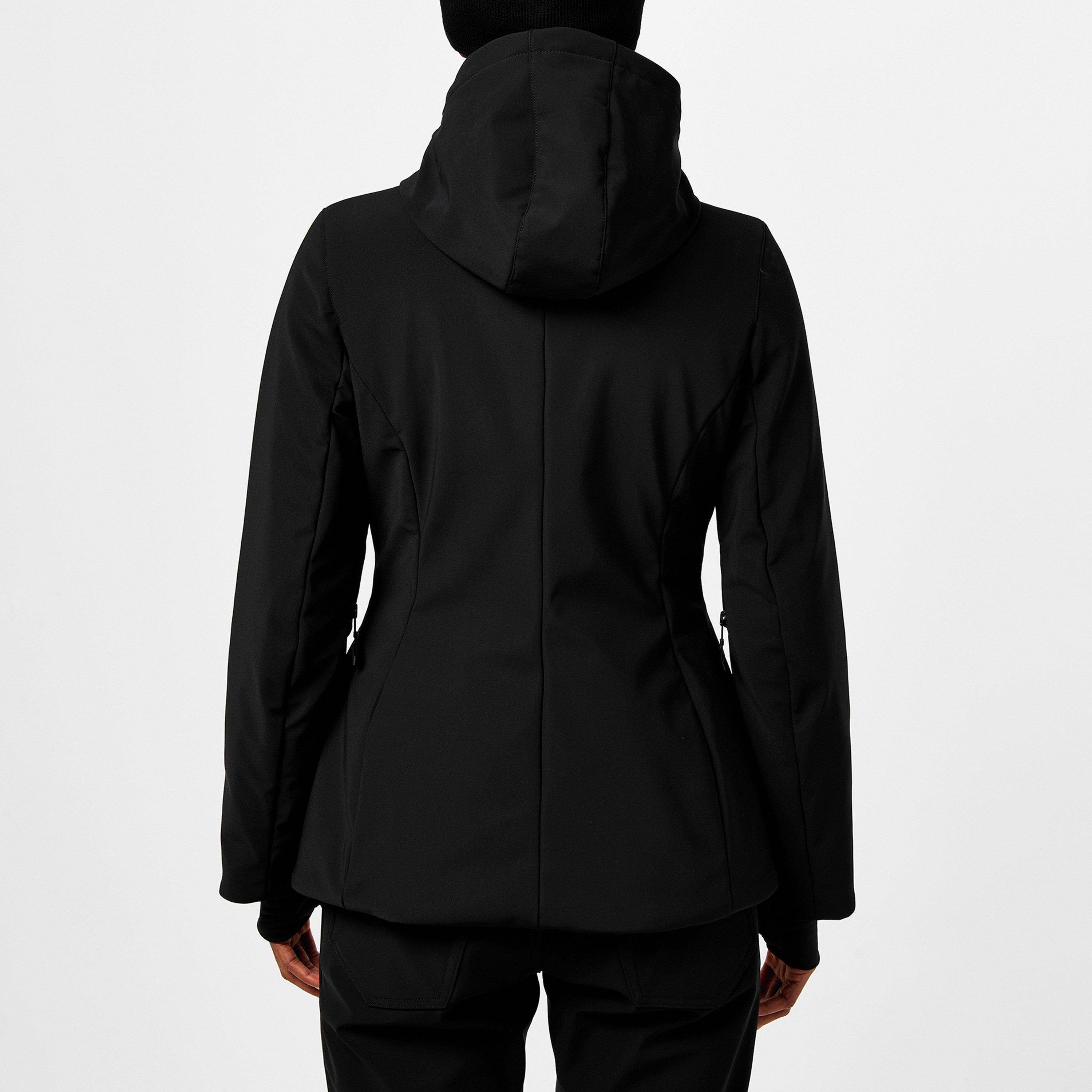 Black - Balenciaga - Women's Ski Hourglass Hooded Long Sleeve Short Puffer Jacket - 3