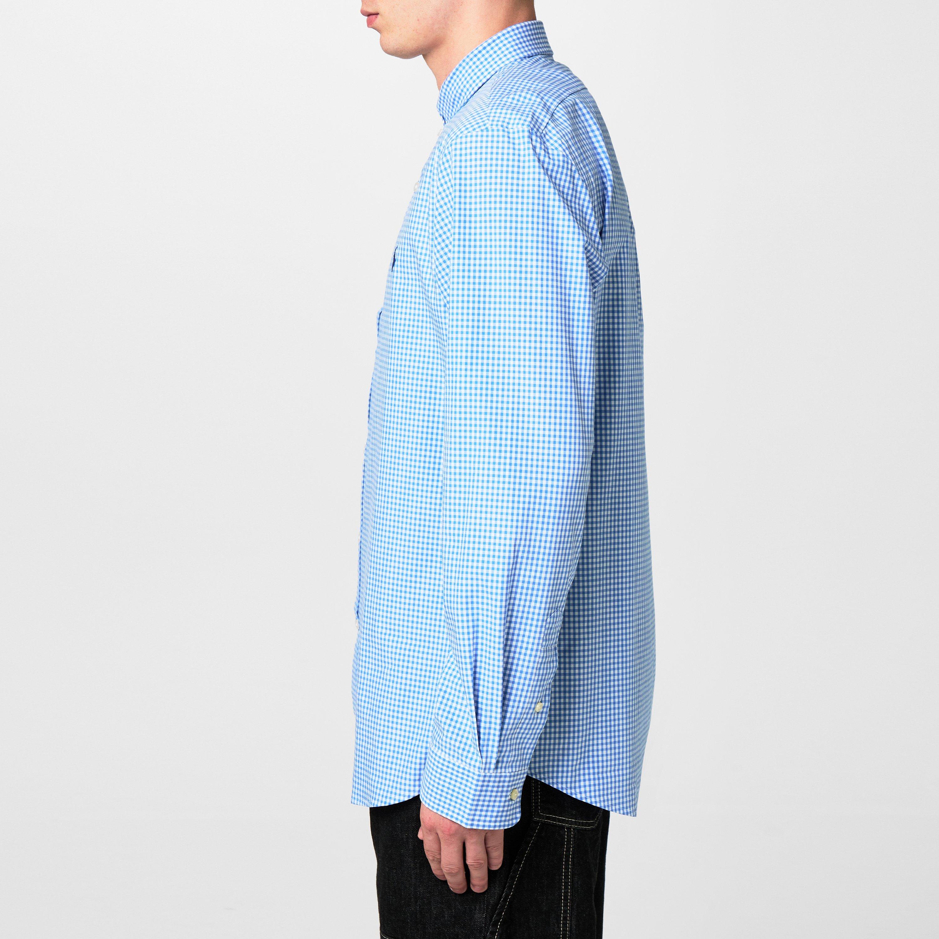 Blue/White 001 - Polo Ralph Lauren - Gingham Poplin Slim Fit Shirt - 5