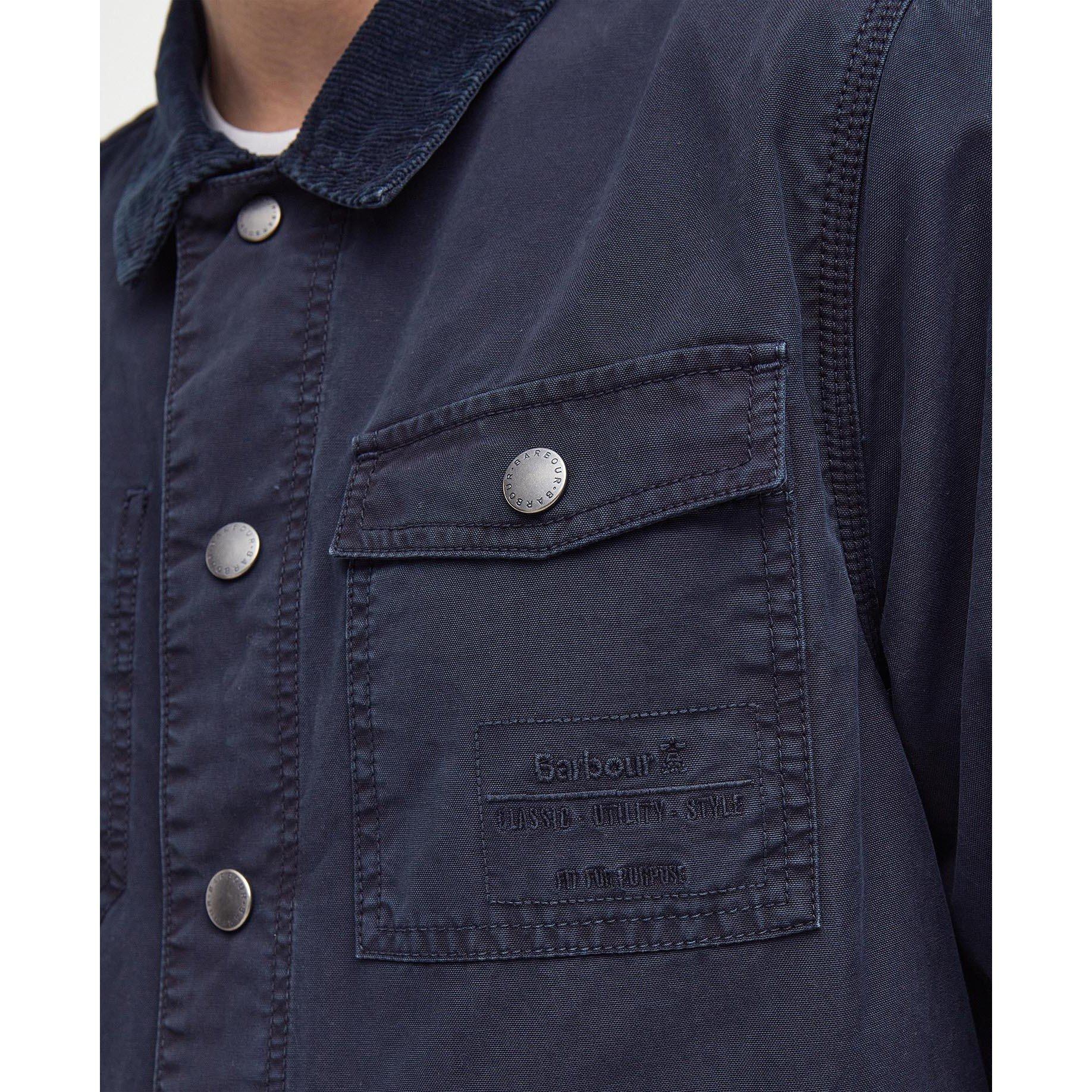 Navy NY91 - Barbour - Grindle Overshirt - 5