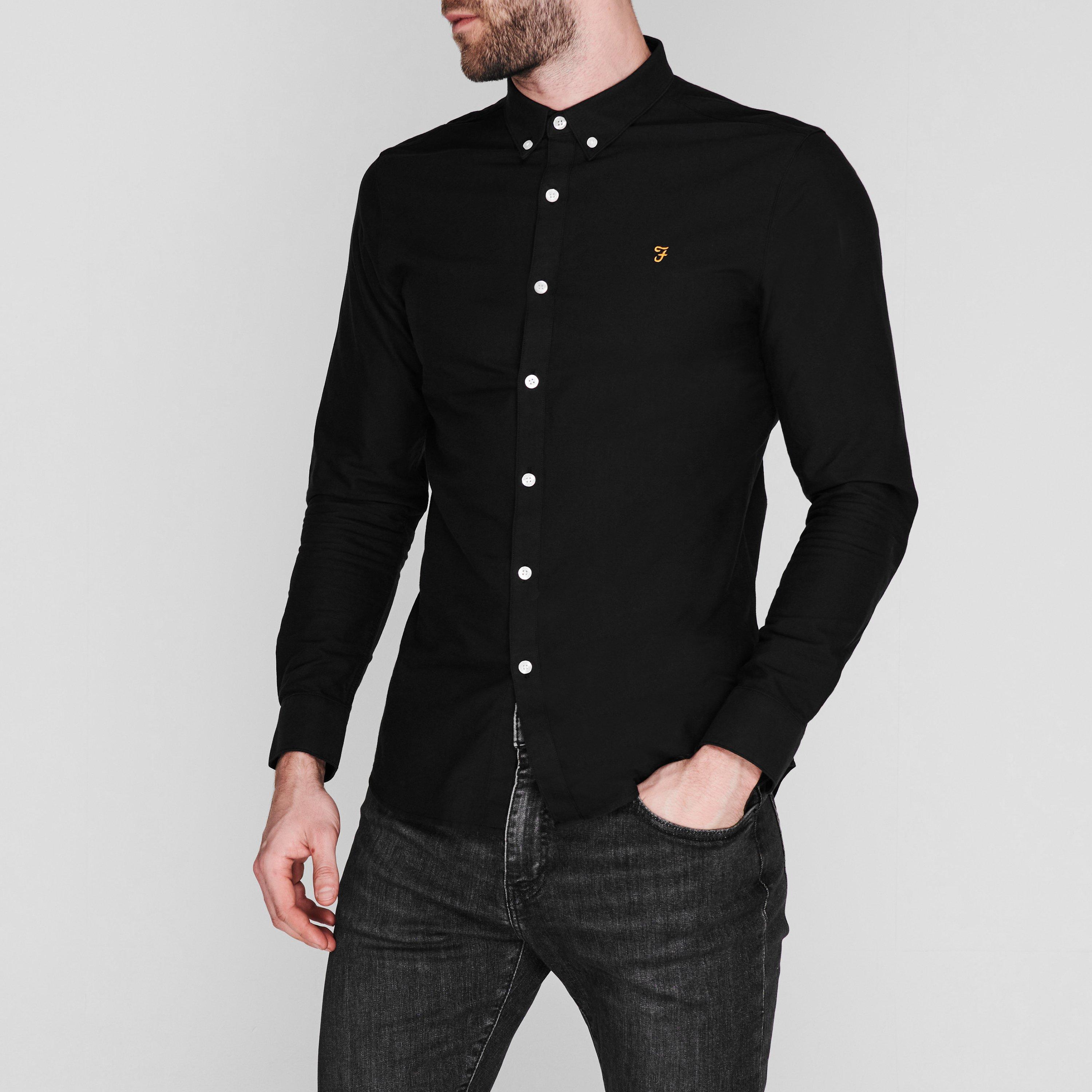 Sort 010 - Farah - Oxford Long Sleeve Shirt - 3