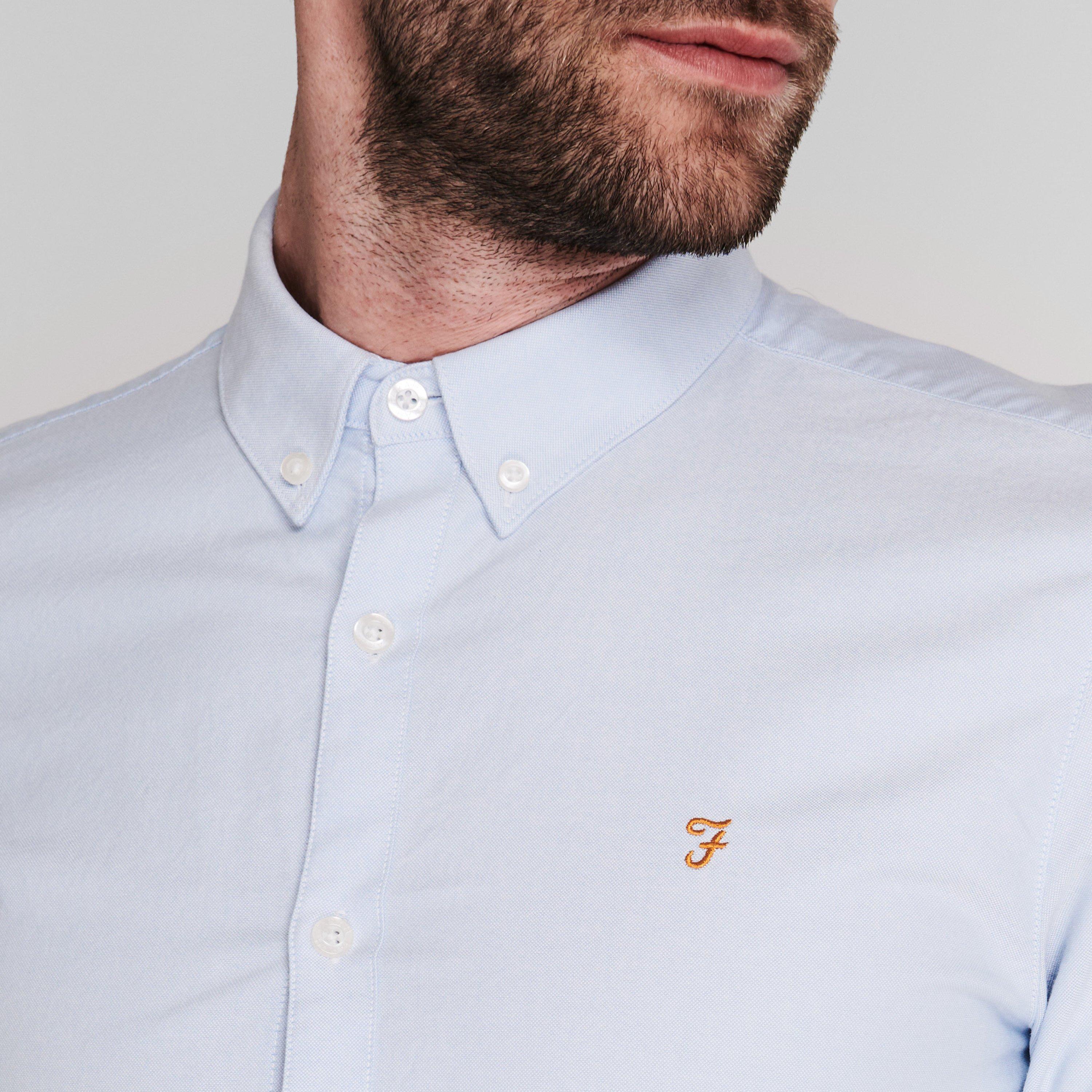 Himmelblau 468 - Farah - Oxford Long Sleeve Shirt - 7