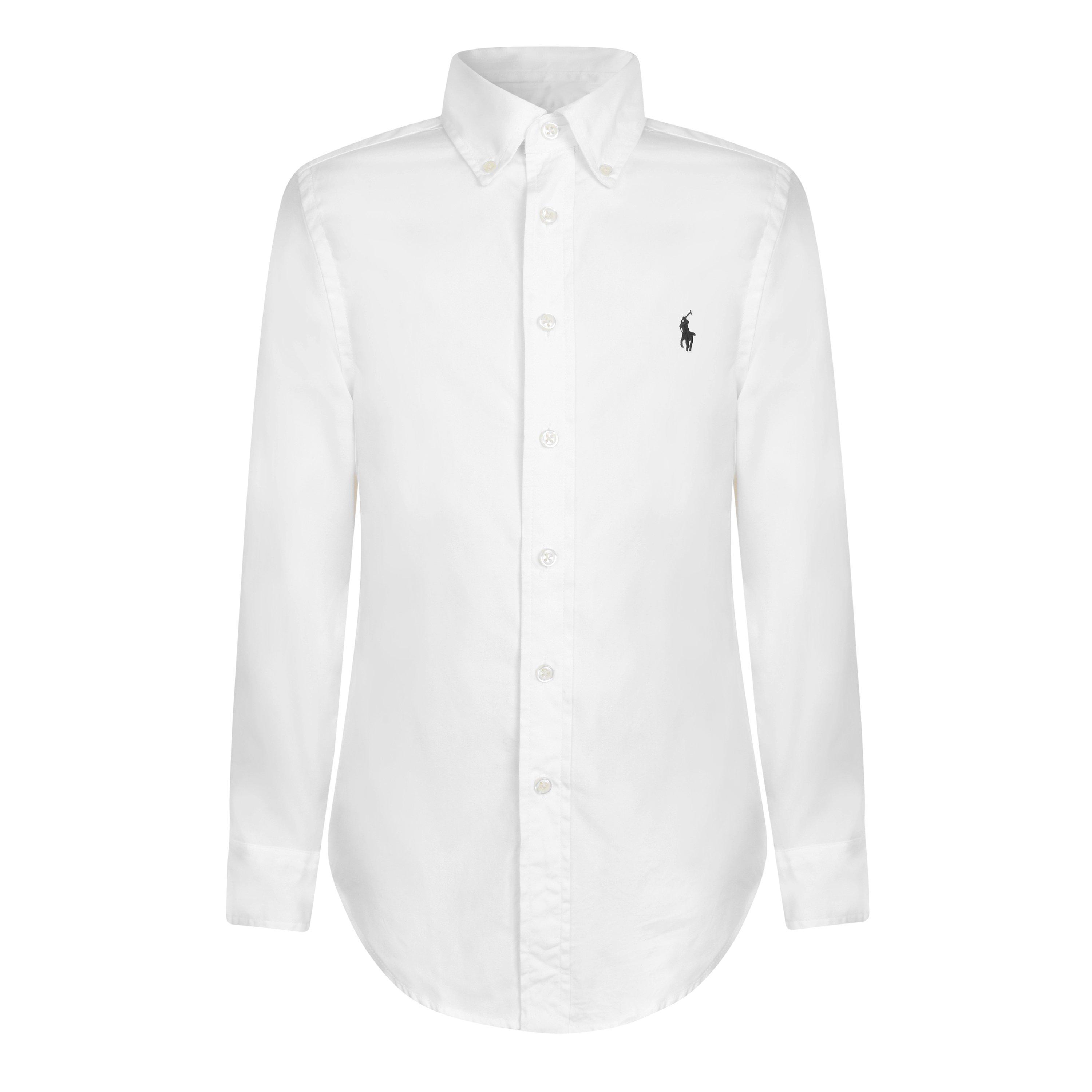 White - Polo Ralph Lauren - Kids' Cotton Long Sleeve Oxford Shirt - 1