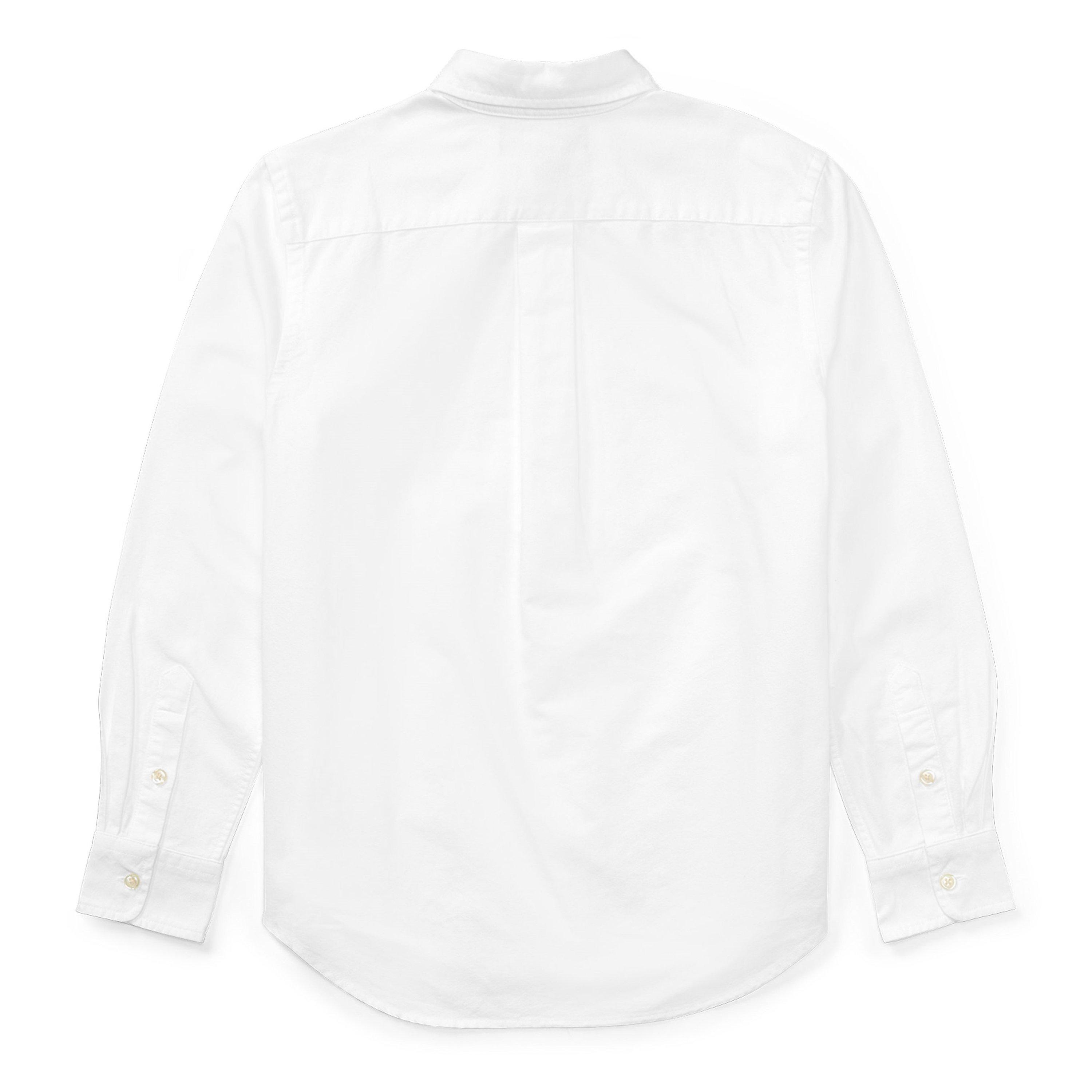 White - Polo Ralph Lauren - Kids' Cotton Long Sleeve Oxford Shirt - 2