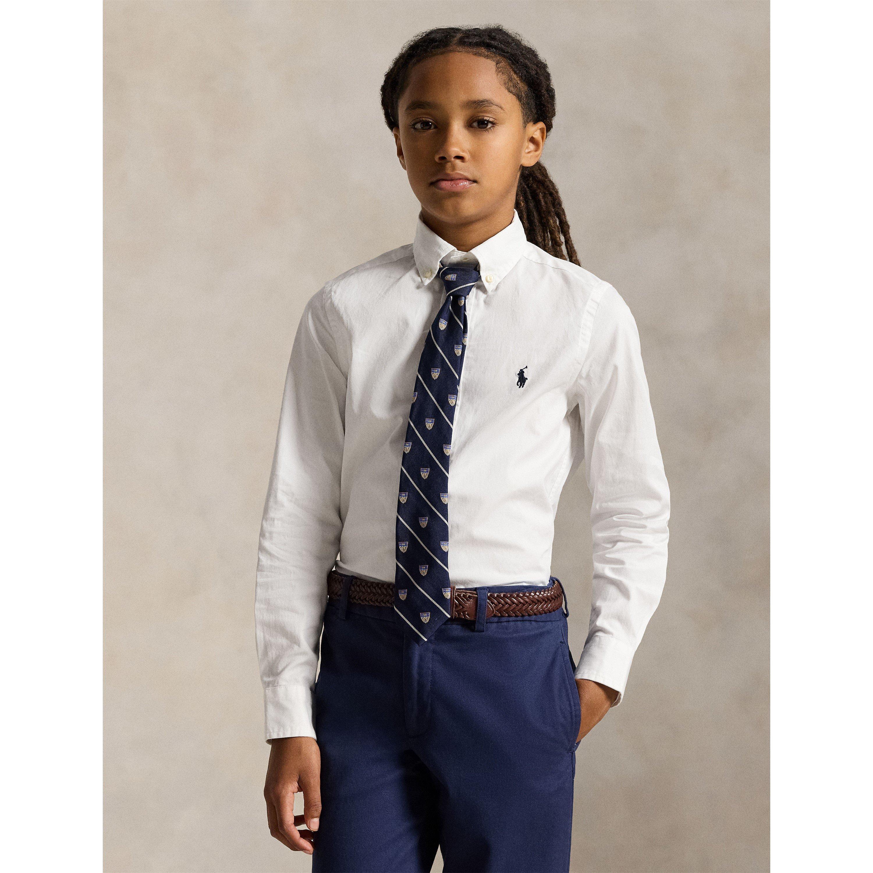 White - Polo Ralph Lauren - Kids' Cotton Long Sleeve Oxford Shirt - 3