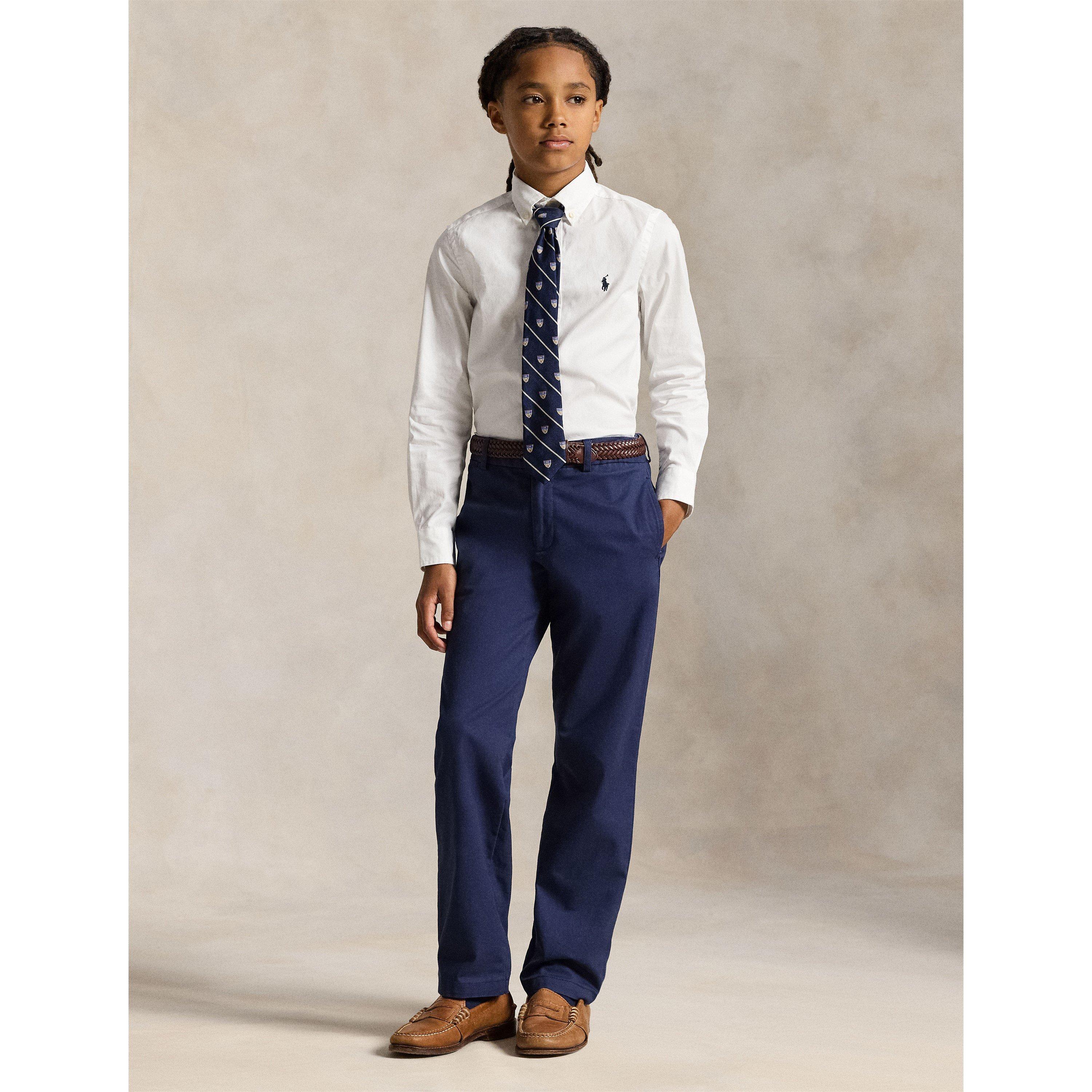 White - Polo Ralph Lauren - Kids' Cotton Long Sleeve Oxford Shirt - 5
