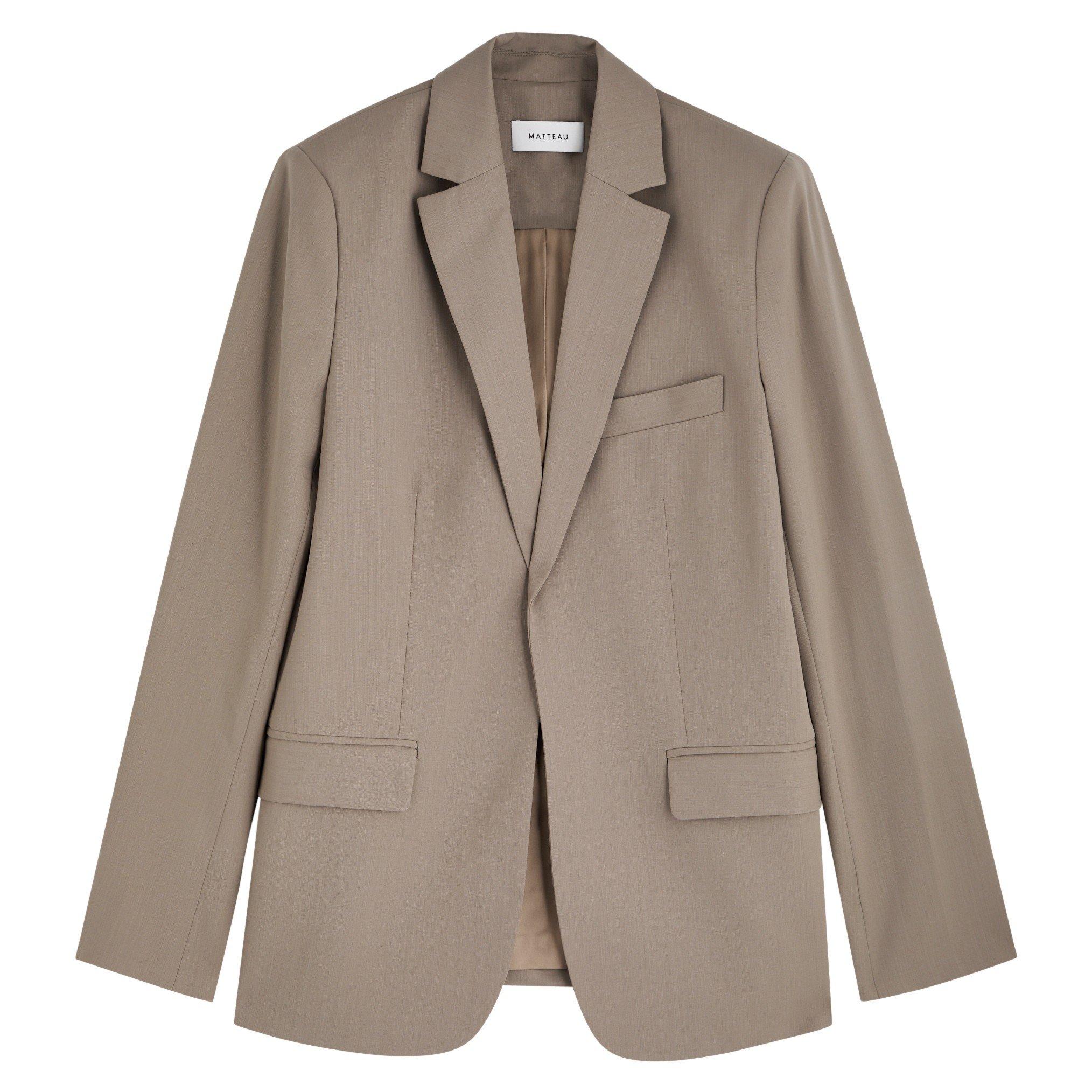 TAUPE - Matteau - Relaxed Tailored Blazer - 1