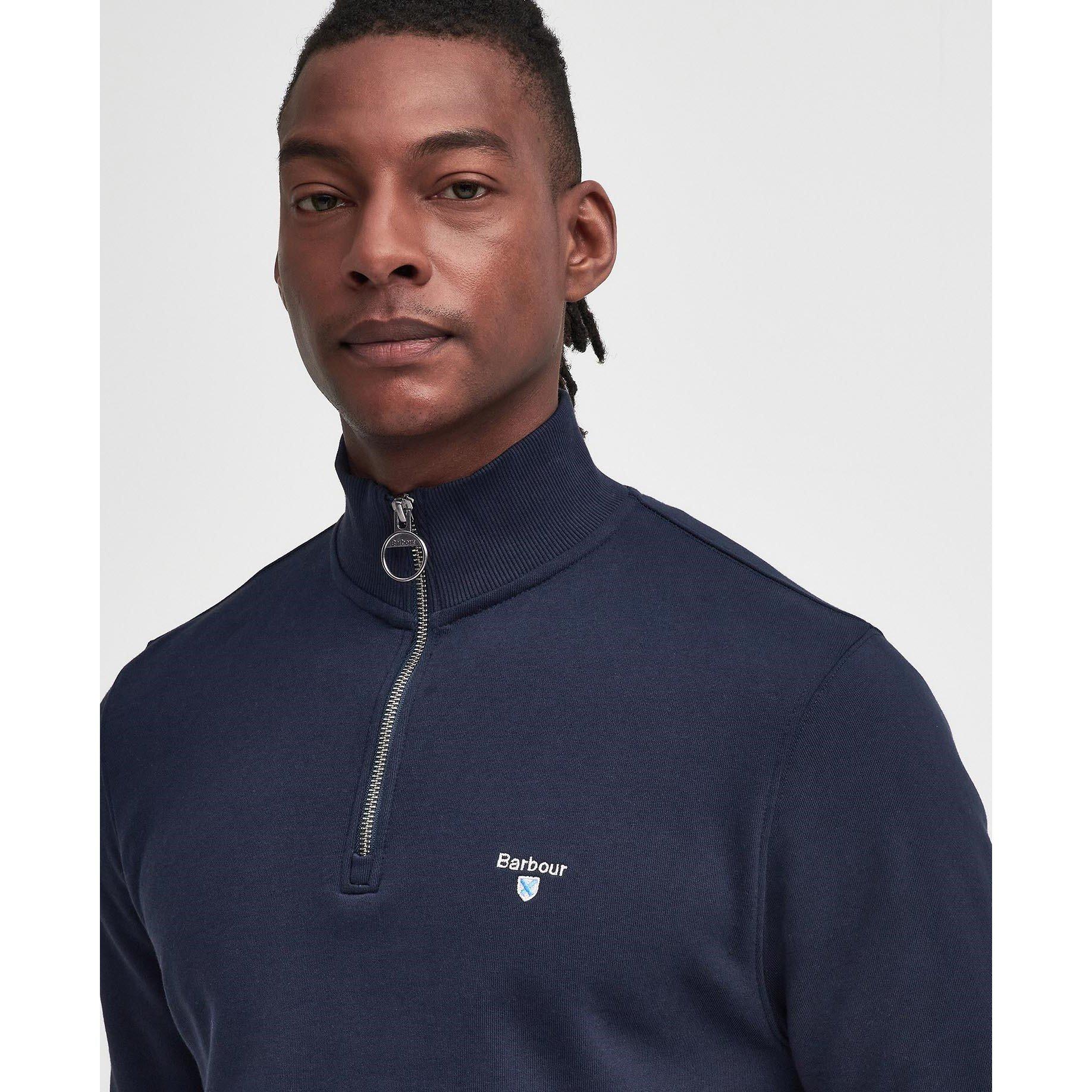 Navy NY91 - Barbour - Beckhill Half-Zip Sweatshirt - 3