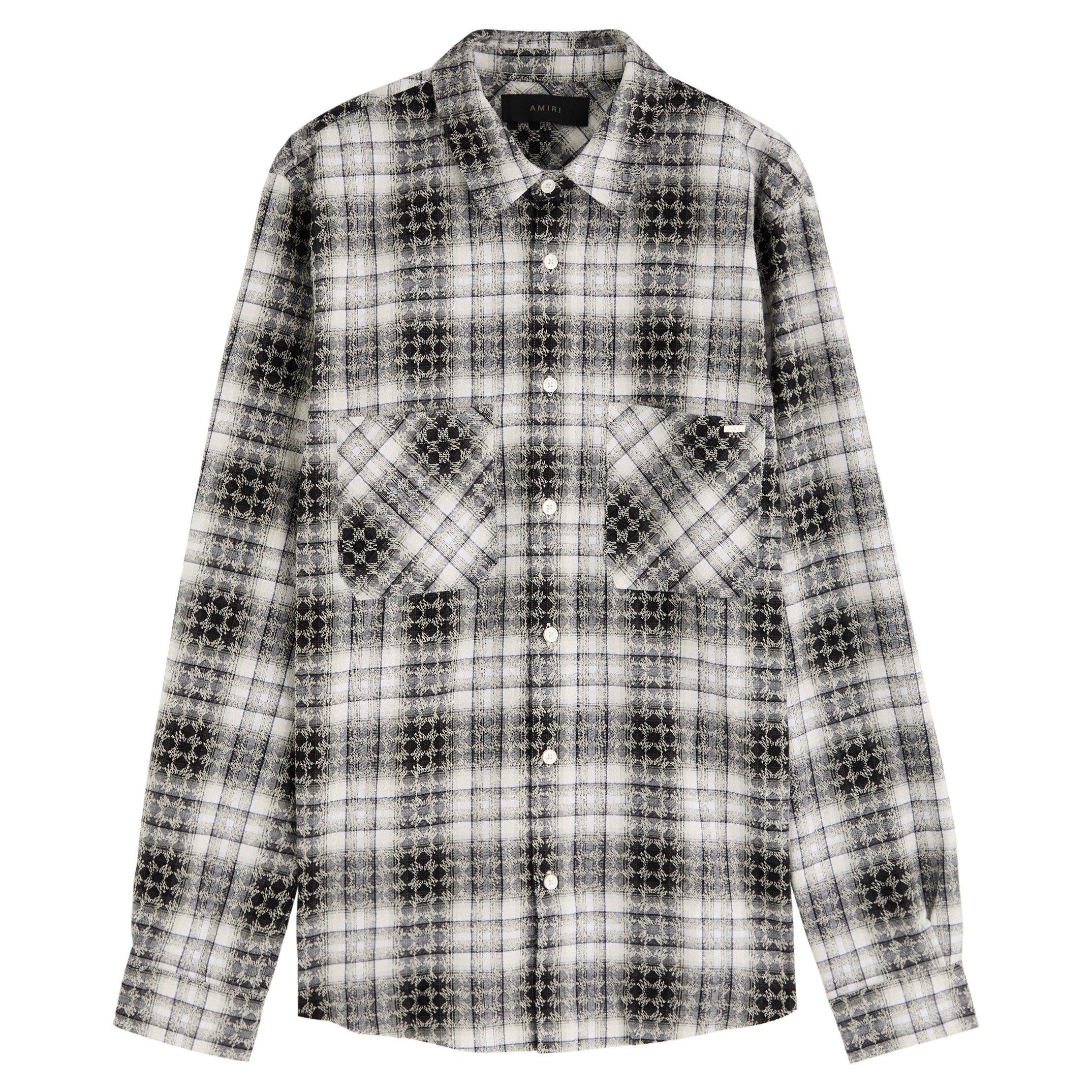 BLACK - Amiri - AMR CLASSIC FLANNEL SHIRT