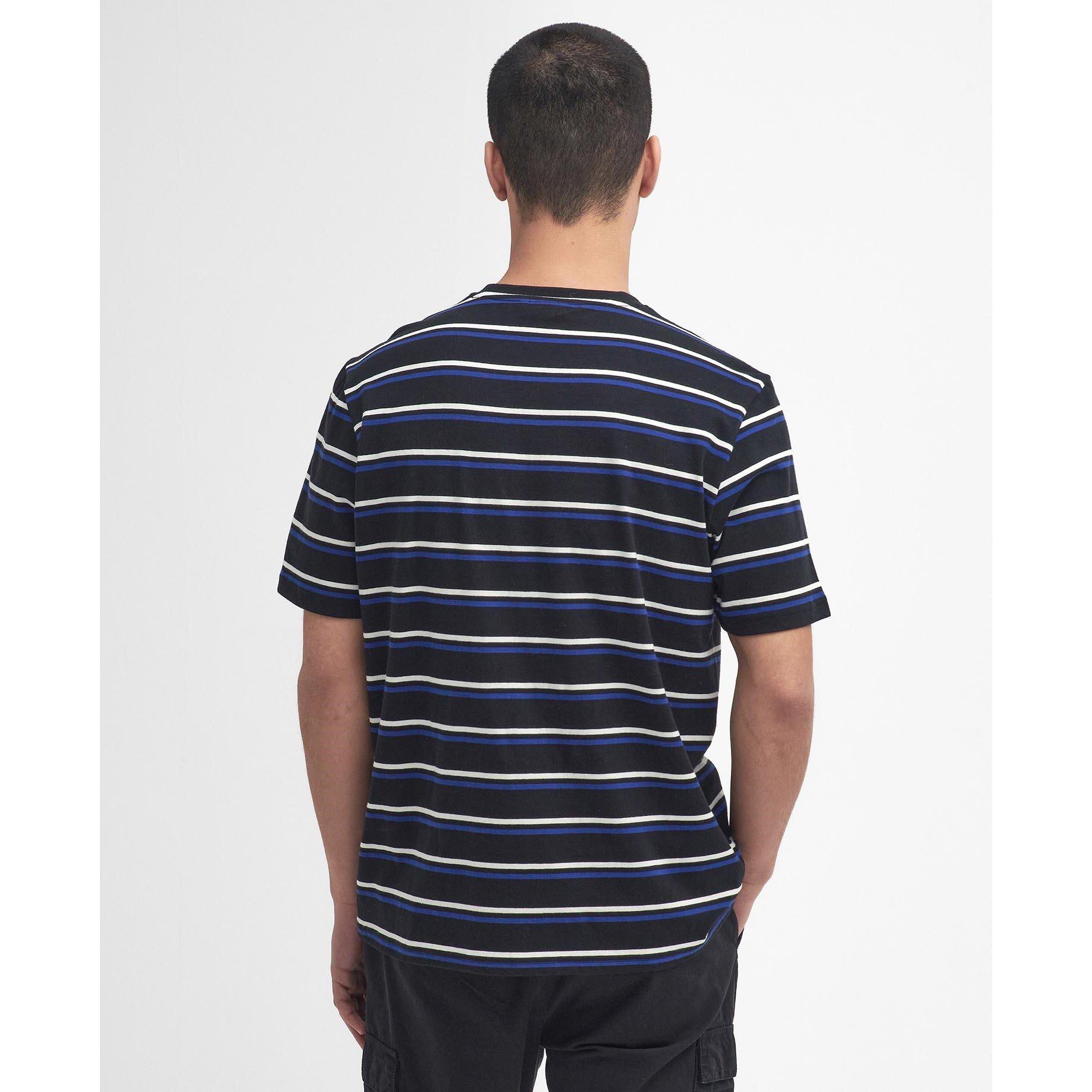 Black BK11 - Barbour International - Buxton Striped T-Shirt - 2