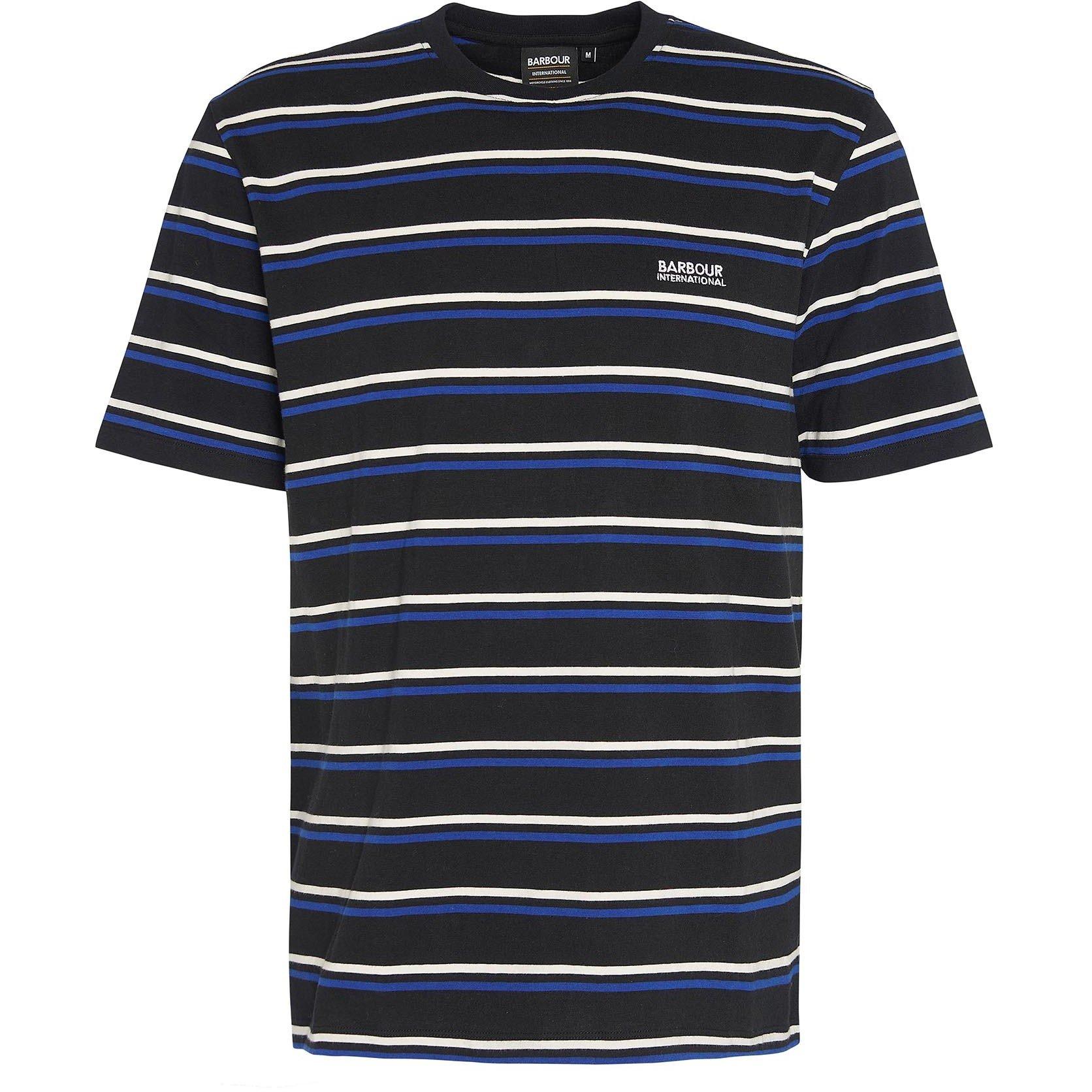 Black BK11 - Barbour International - Buxton Striped T-Shirt - 5