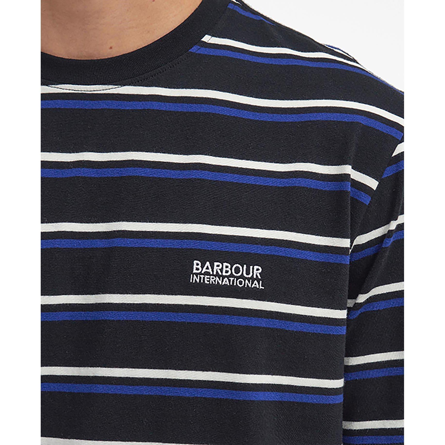 Black BK11 - Barbour International - Buxton Striped T-Shirt - 4