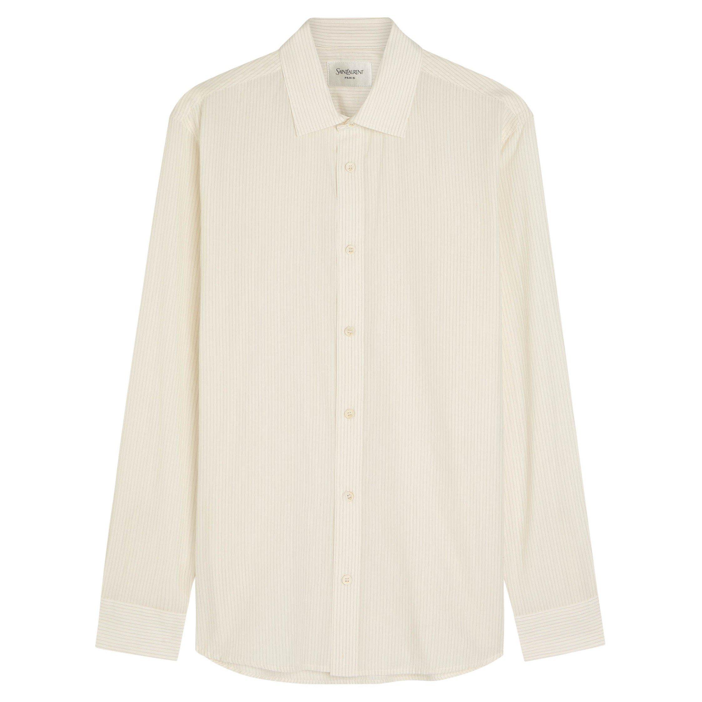 WHITE - Saint Laurent - YSL OVERSIZE SHIRT - 1