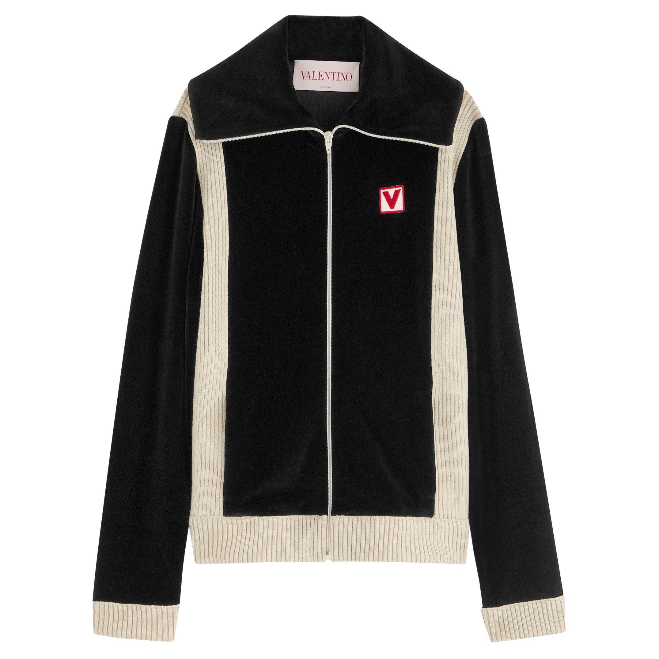 BLACK - Valentino - VAL VLOGO ZIP JKT