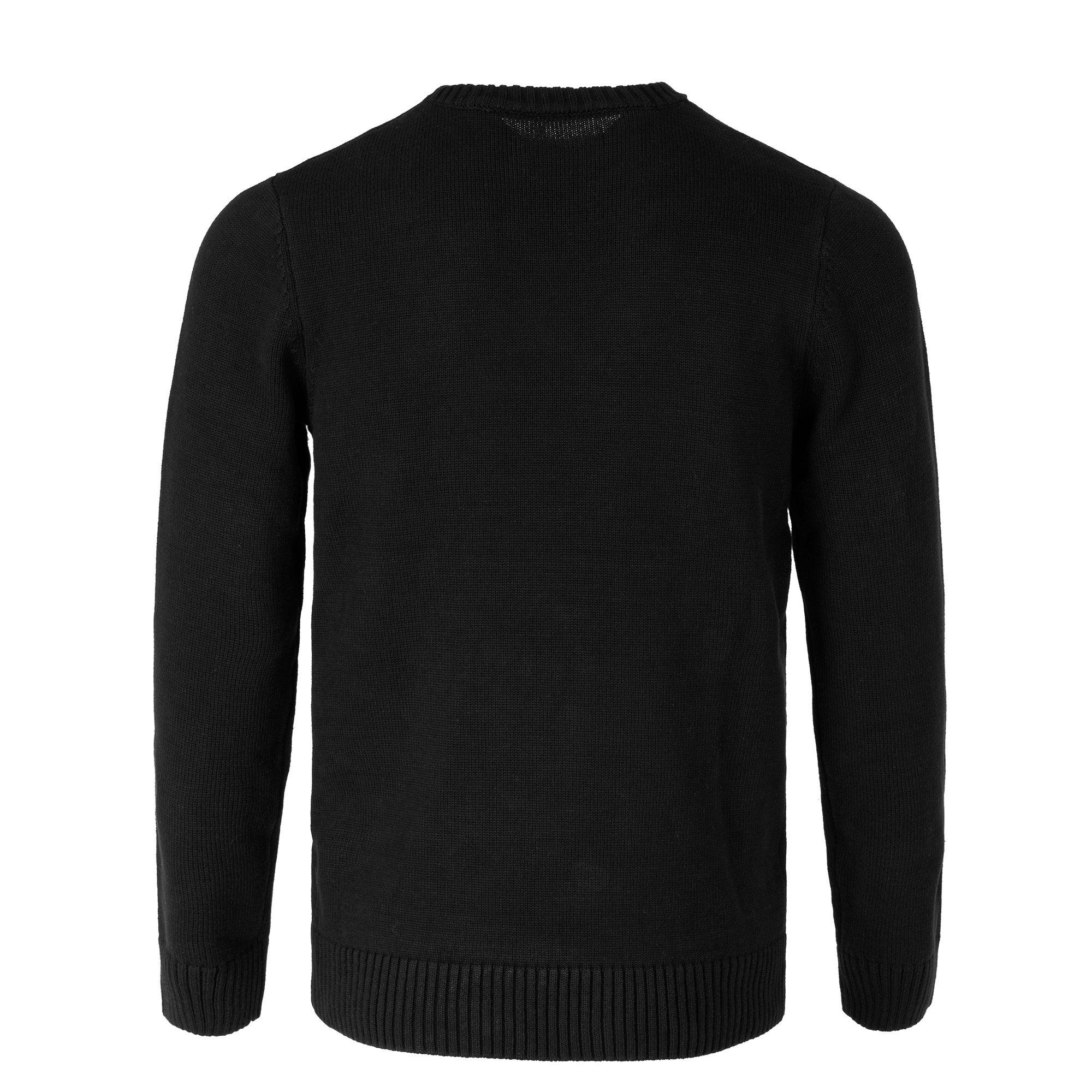Zwart - Firetrap - Galaxade Knit Jumper Mens - 5