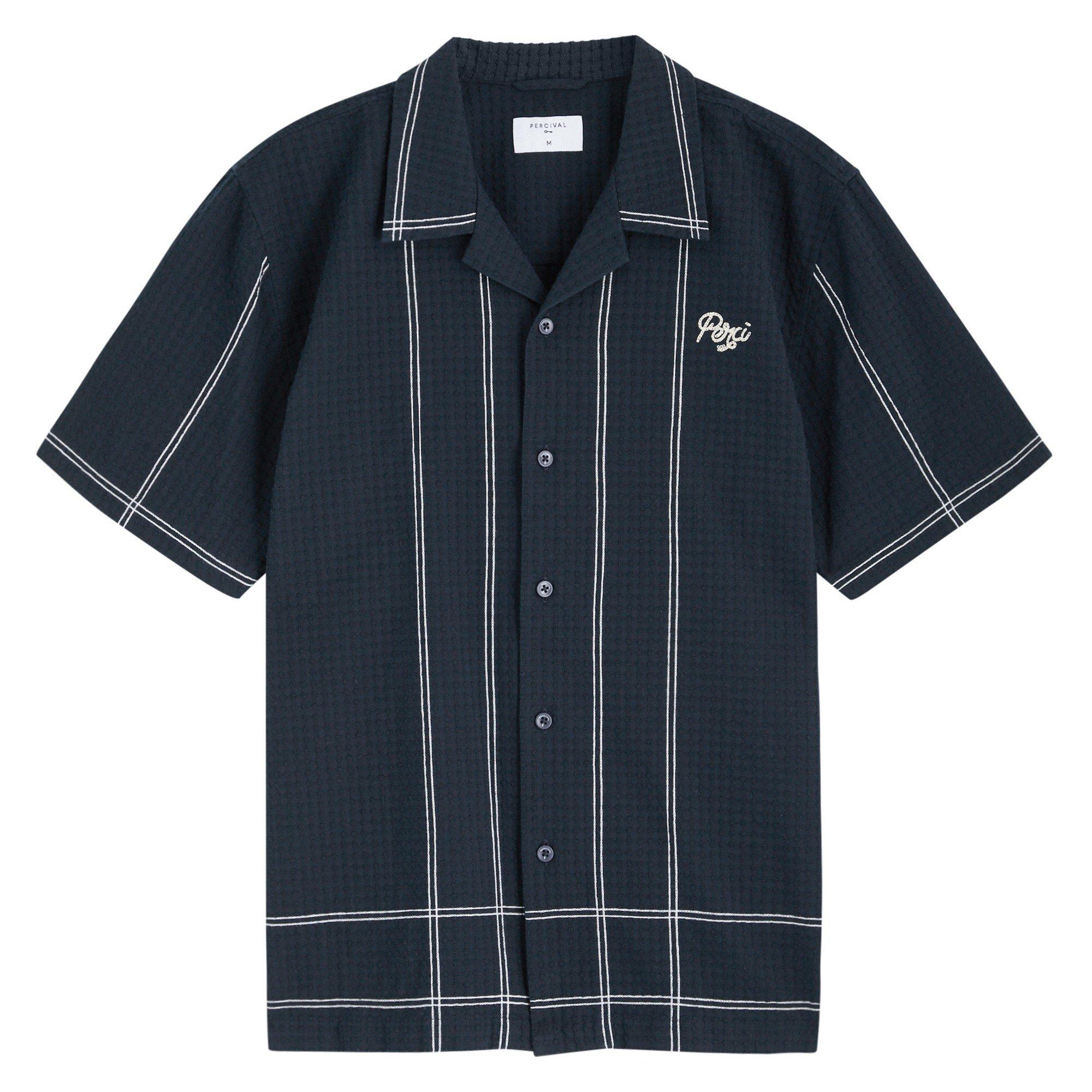 NAVY - Percival - PER SICILY CUBAN SS SHIRT