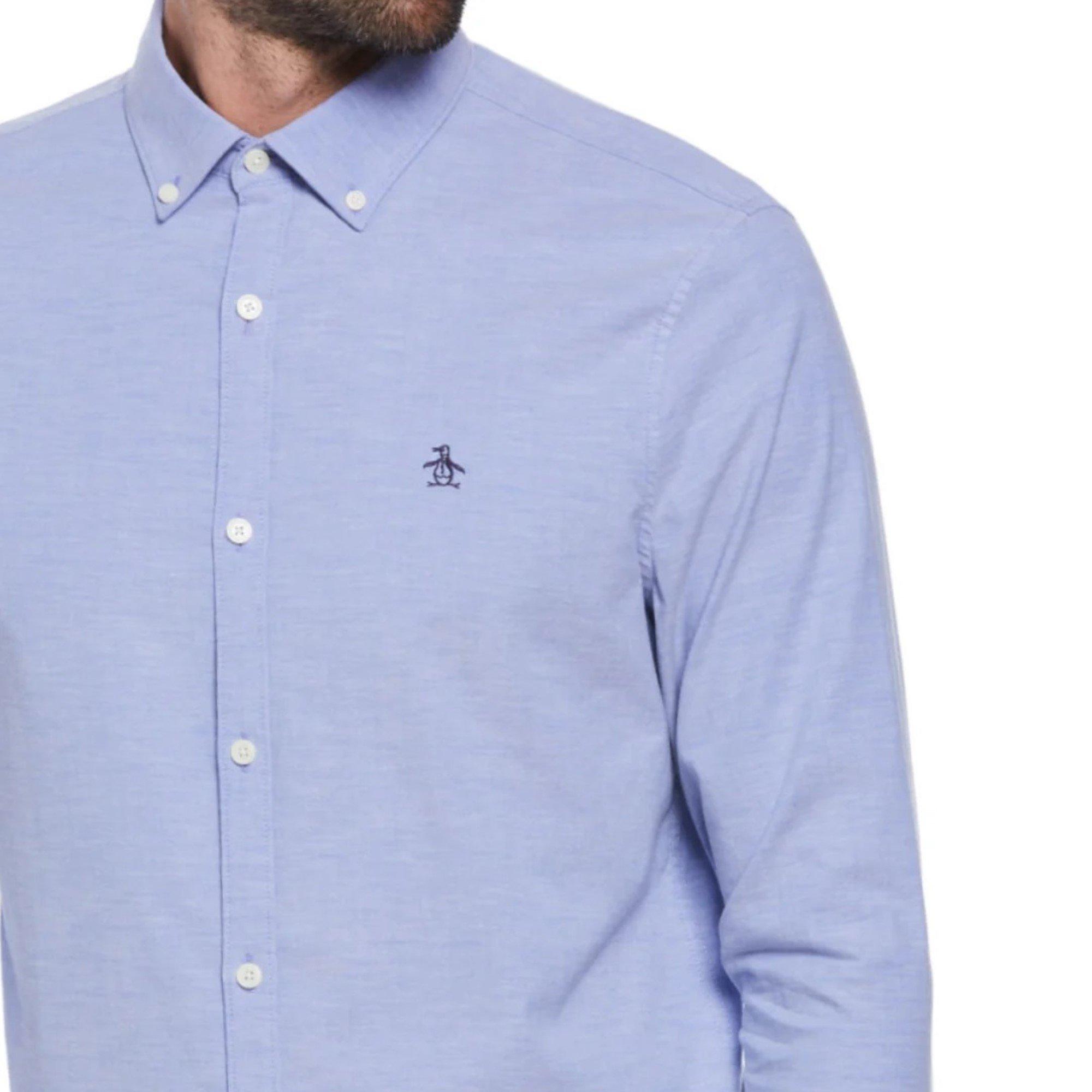 Bleu Amparo - Original Penguin - Ecovero Oxford Shirt - 3