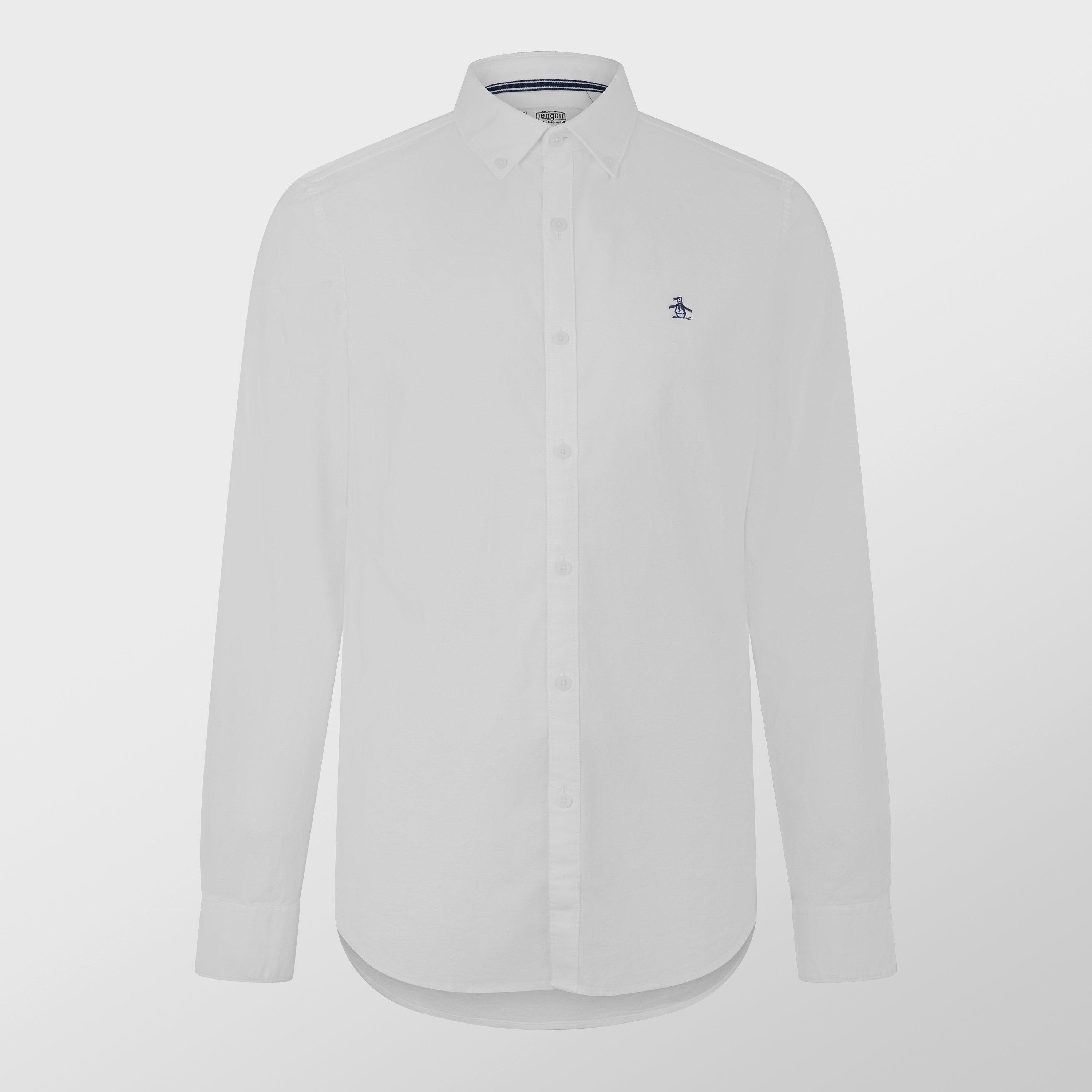 Bright White - Original Penguin - Ecovero Oxford Shirt - 1