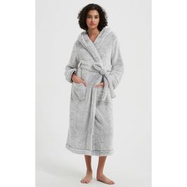 Linea Ladies Luxury Hooded Fleece Dressing Gown