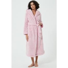 Linea Ladies Luxury Hooded Fleece Dressing Gown