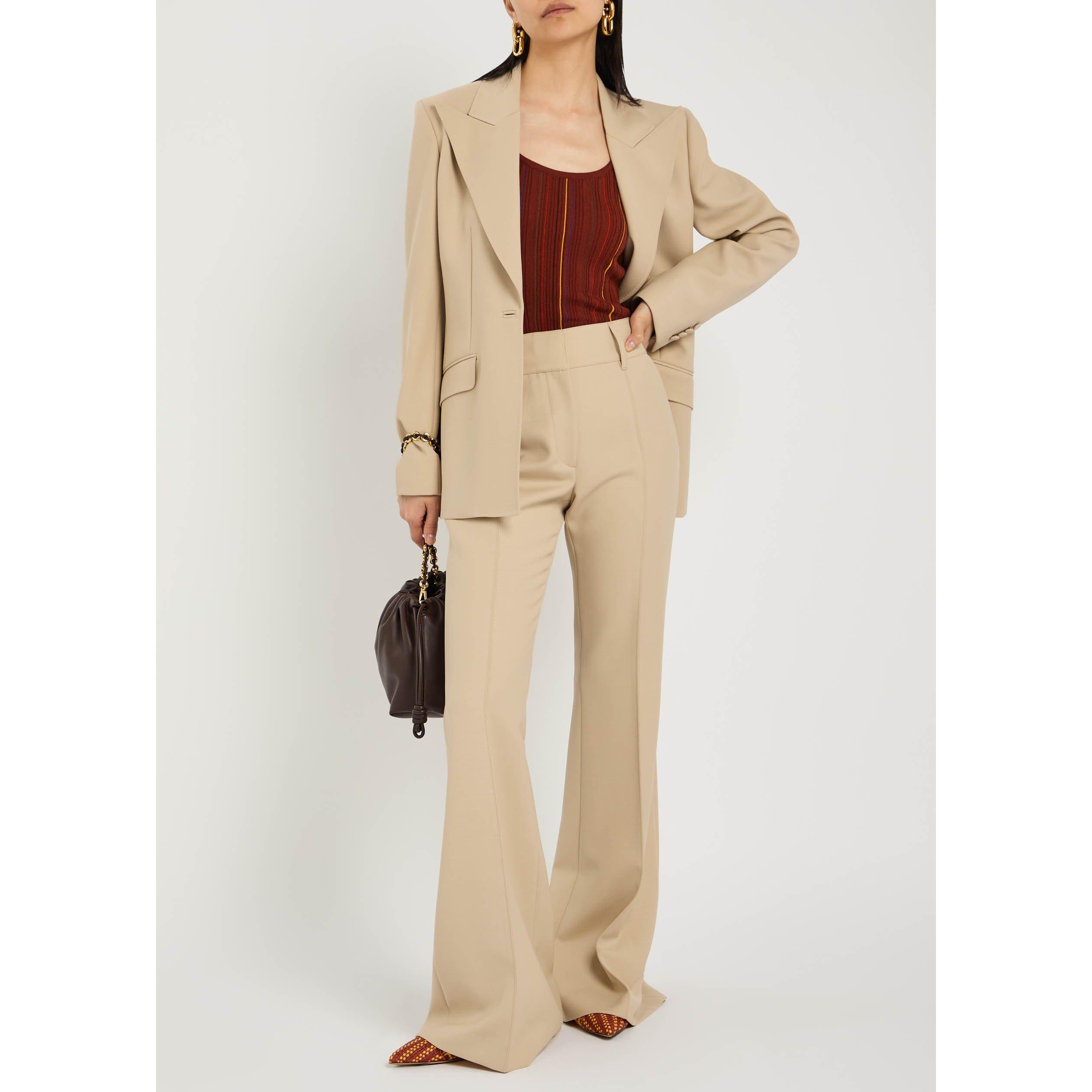 KHAKI - Gabriela Hearst - Women's Leiva Wool Blazer - 5