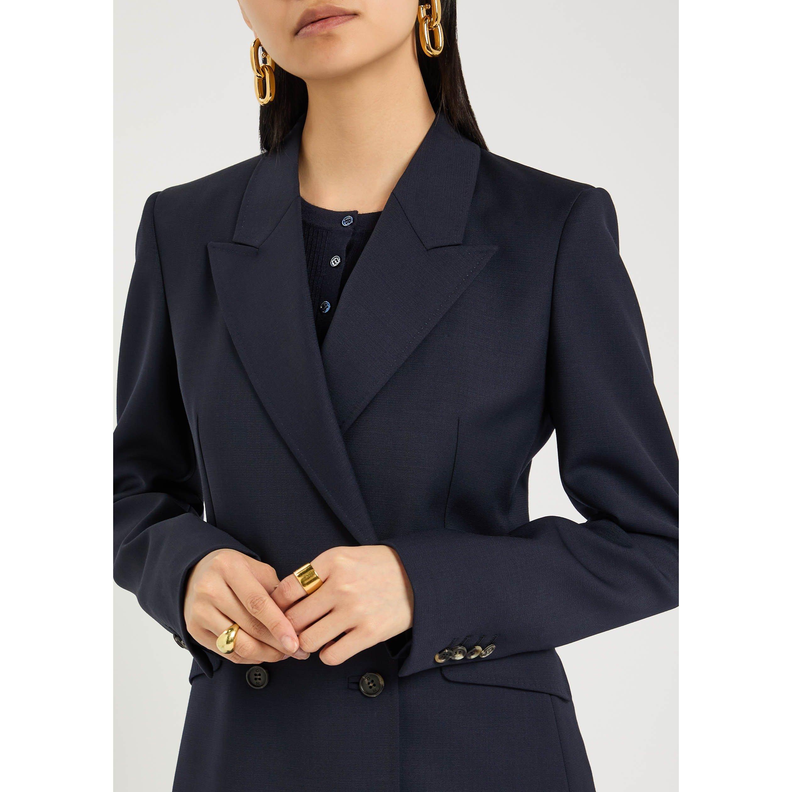 NAVY - Gabriela Hearst - Women's Stephanie Wool Blazer - 4