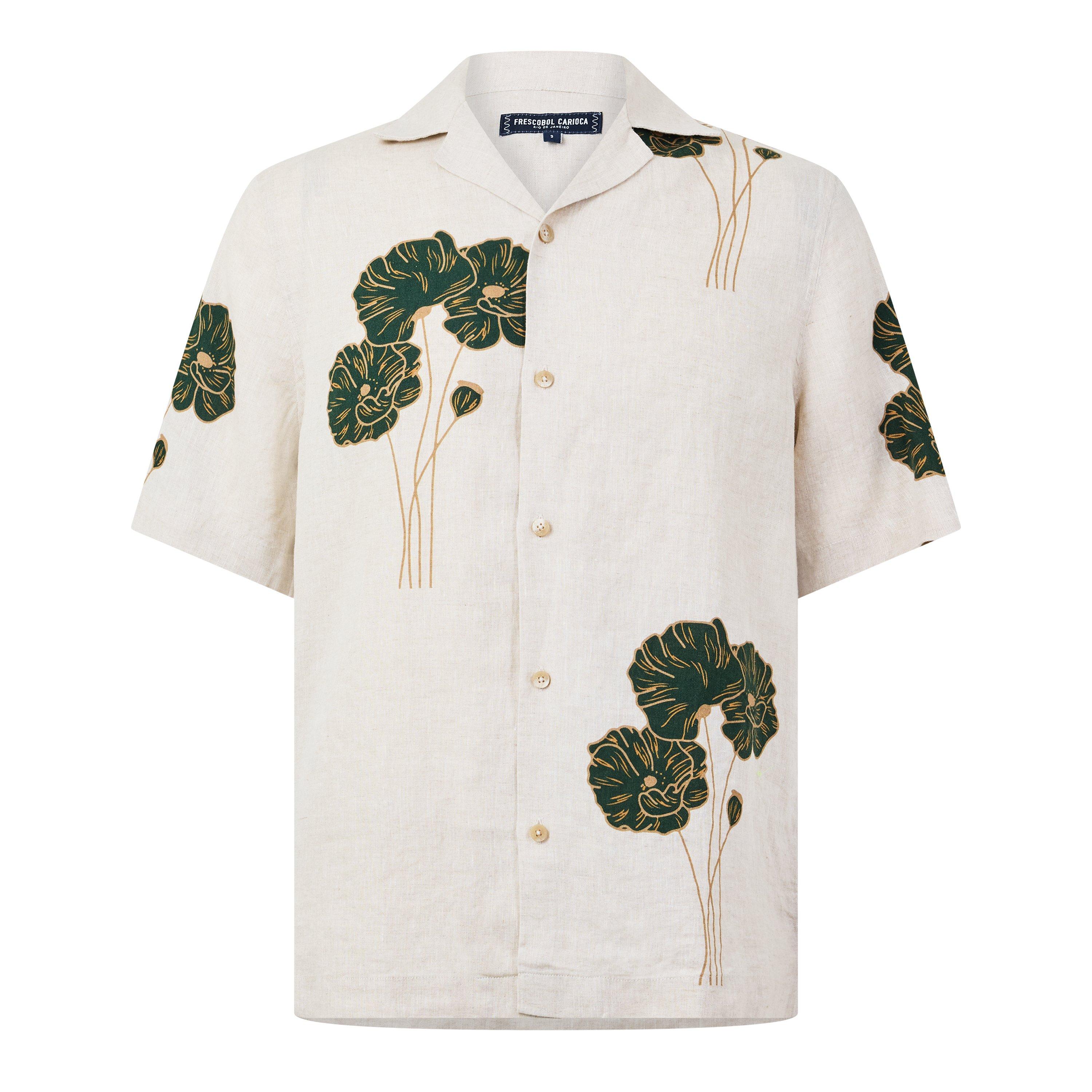 CREAM AND OTHER - Frescobol Carioca - FC SHIRT SS LINEN ROBERTO - 1