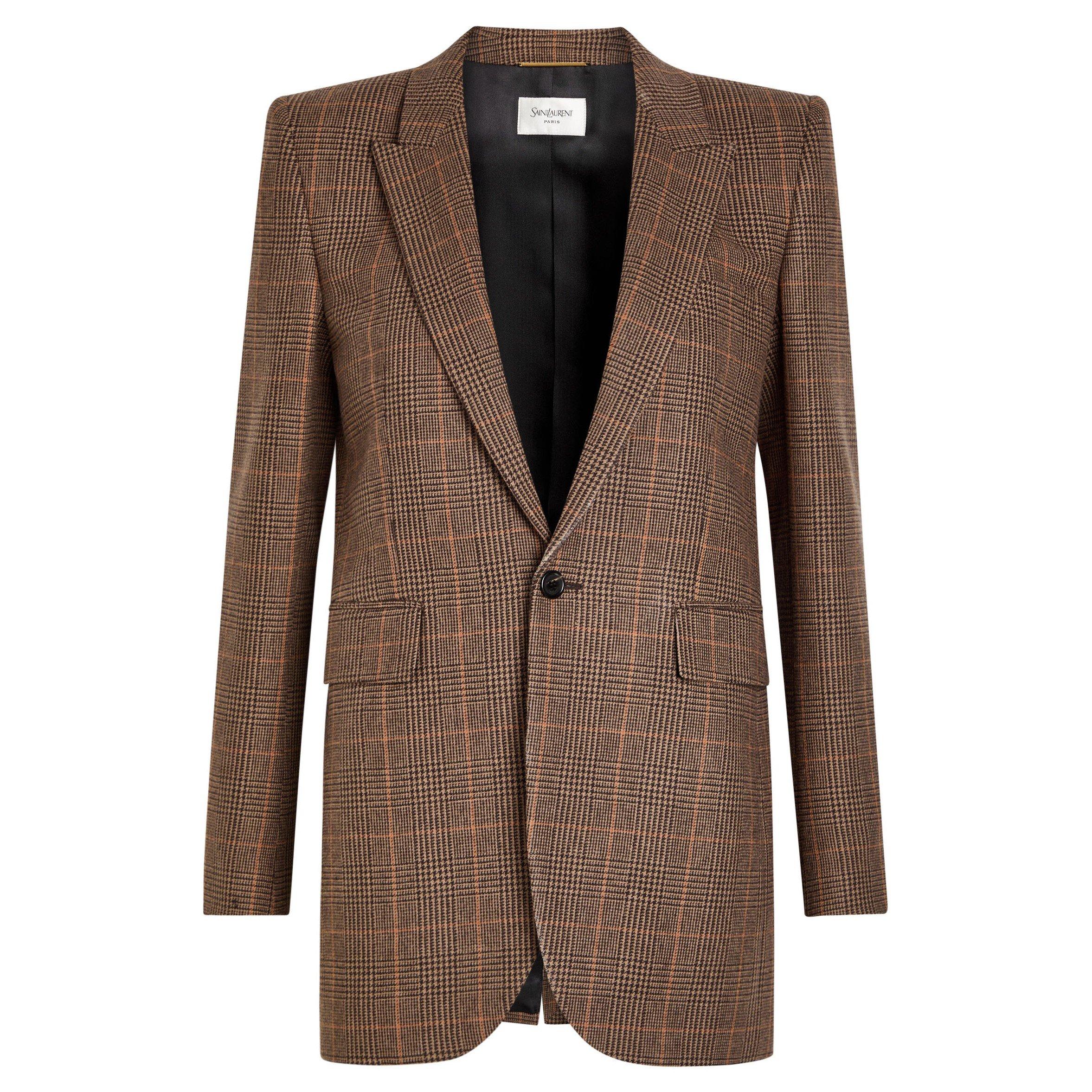 CREAM AND OTHER - Saint Laurent - VESTE SIMPLE BOUTONN