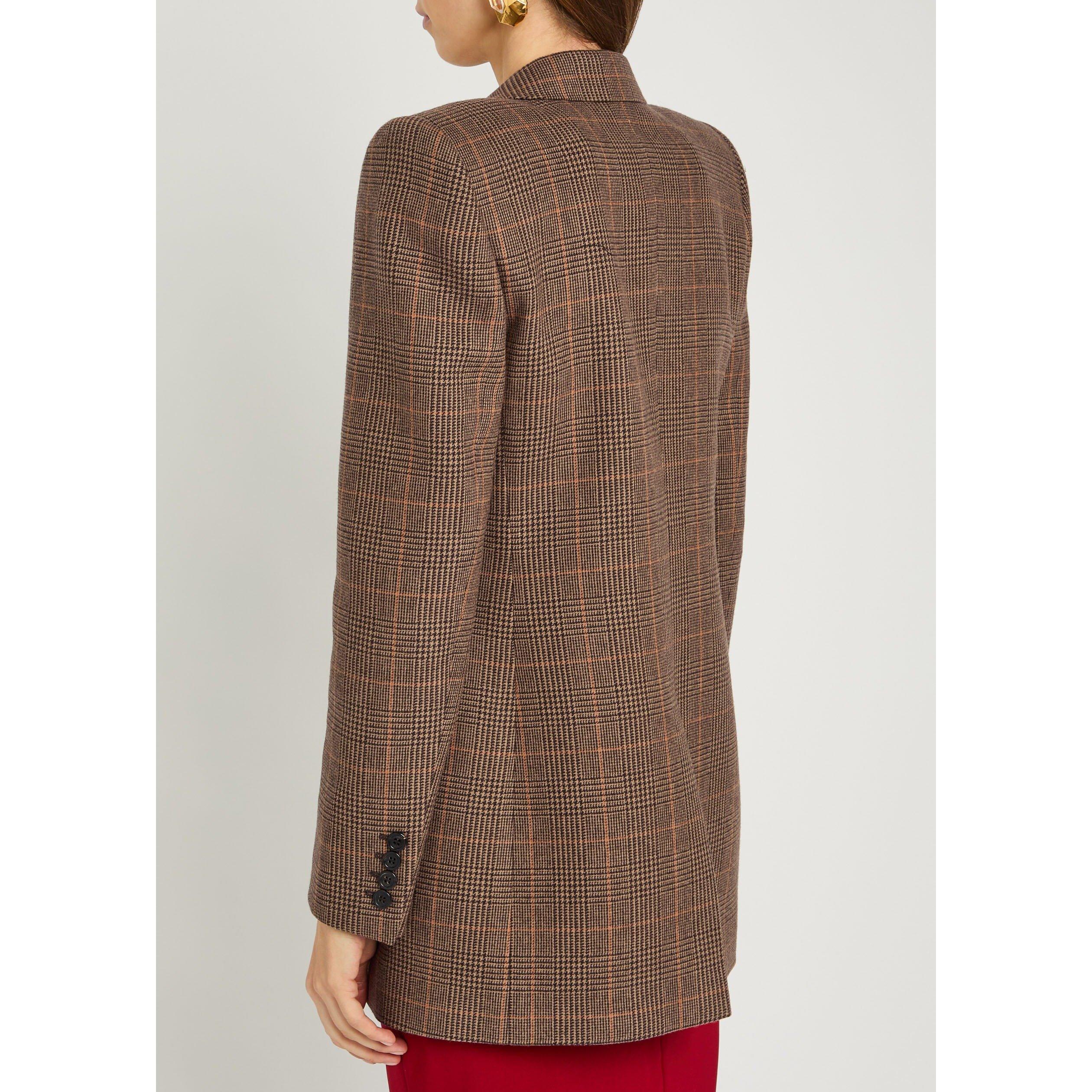 CREAM AND OTHER - Saint Laurent - Women's Houndstooth Wool Blazer - 3