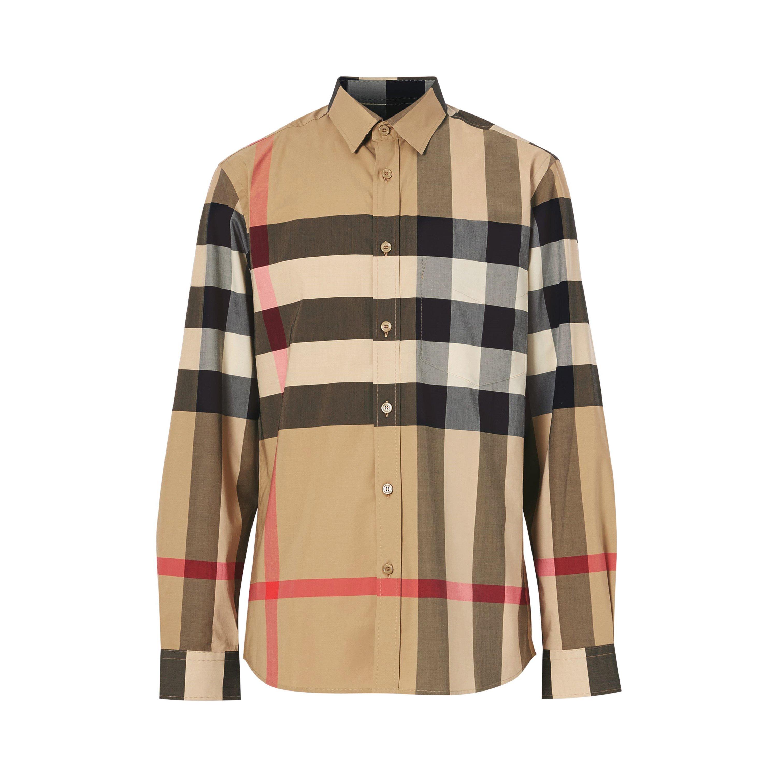 Arc B Chk A7028 - Burberry - Somerton Long Sleeved Shirt - 1
