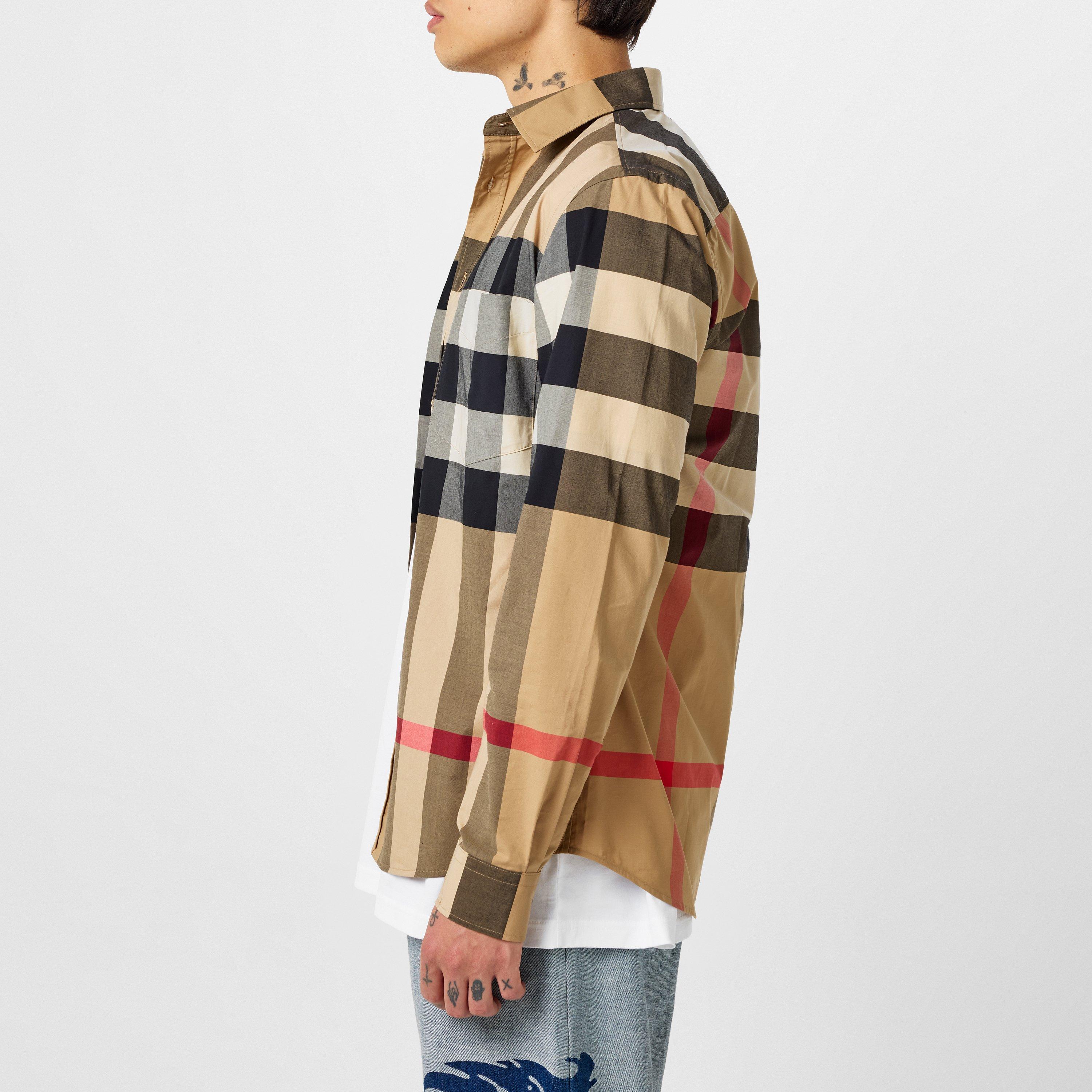 Arc B Chk A7028 - Burberry - Somerton Long Sleeved Shirt - 3