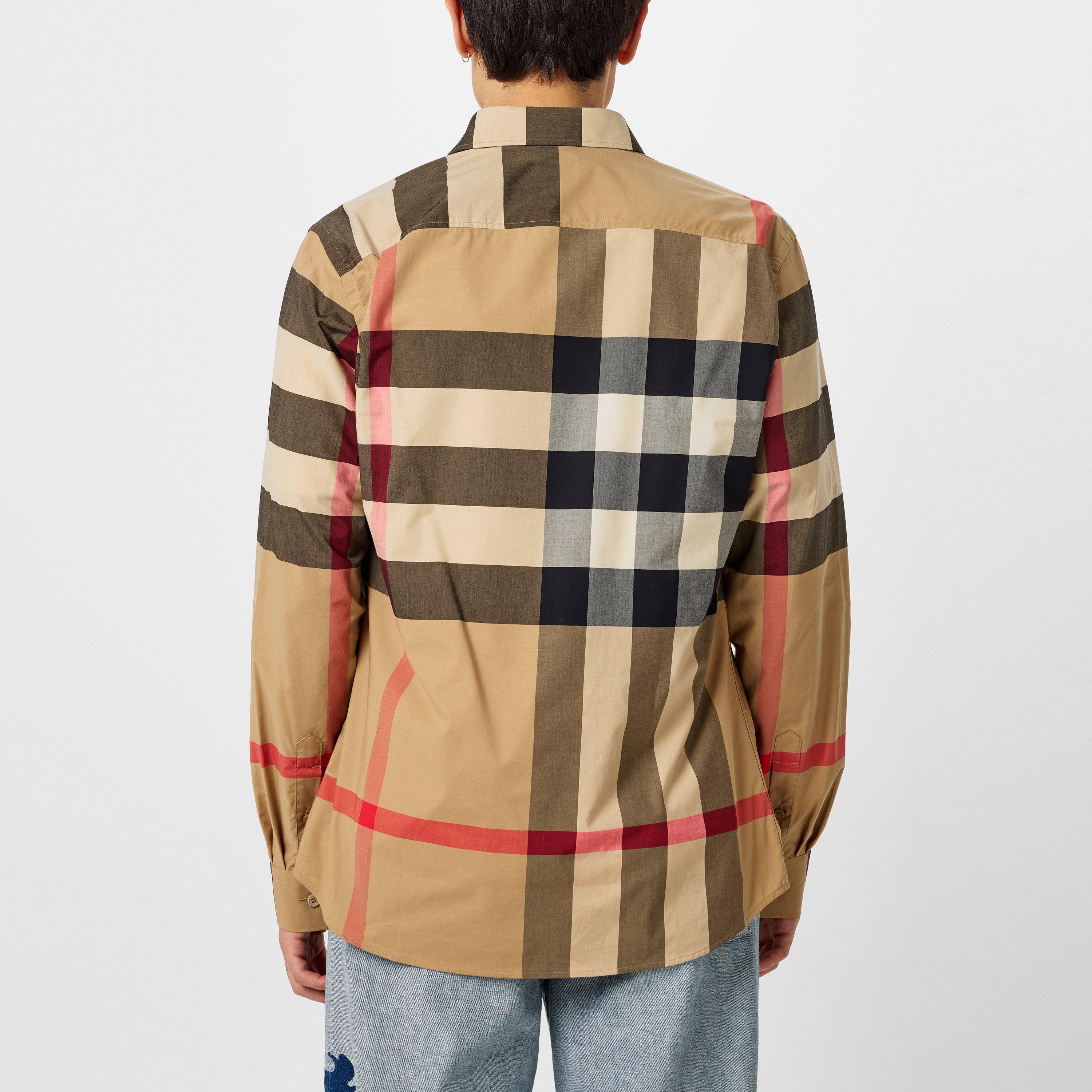 Arc B Chk A7028 - Burberry - Somerton Long Sleeved Shirt - 4