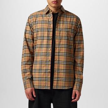 Burberry Men's Tartan Cotton Simpson Shirt