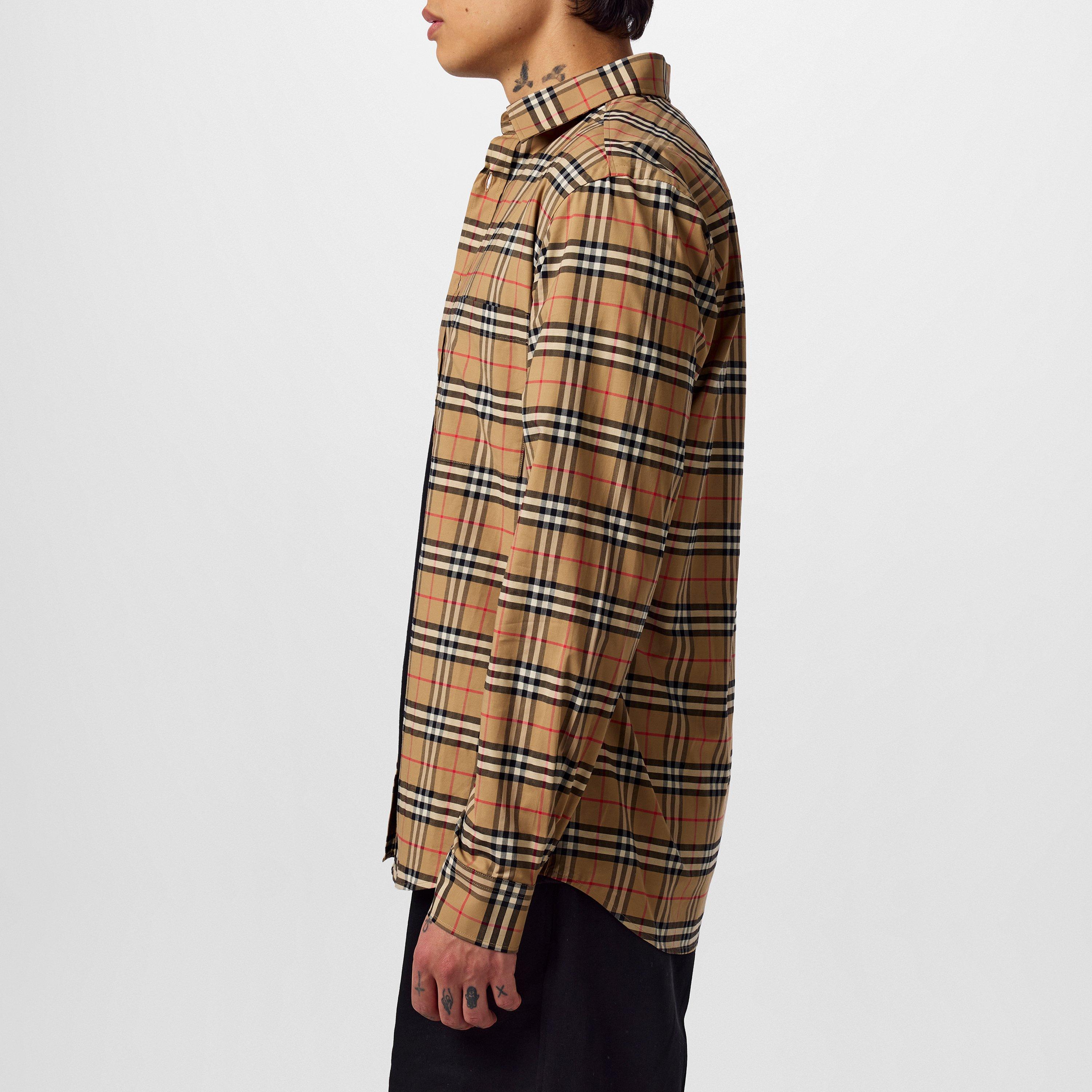 Arc B Chk A7028 - Burberry - Men's Tartan Cotton Simpson Shirt - 2