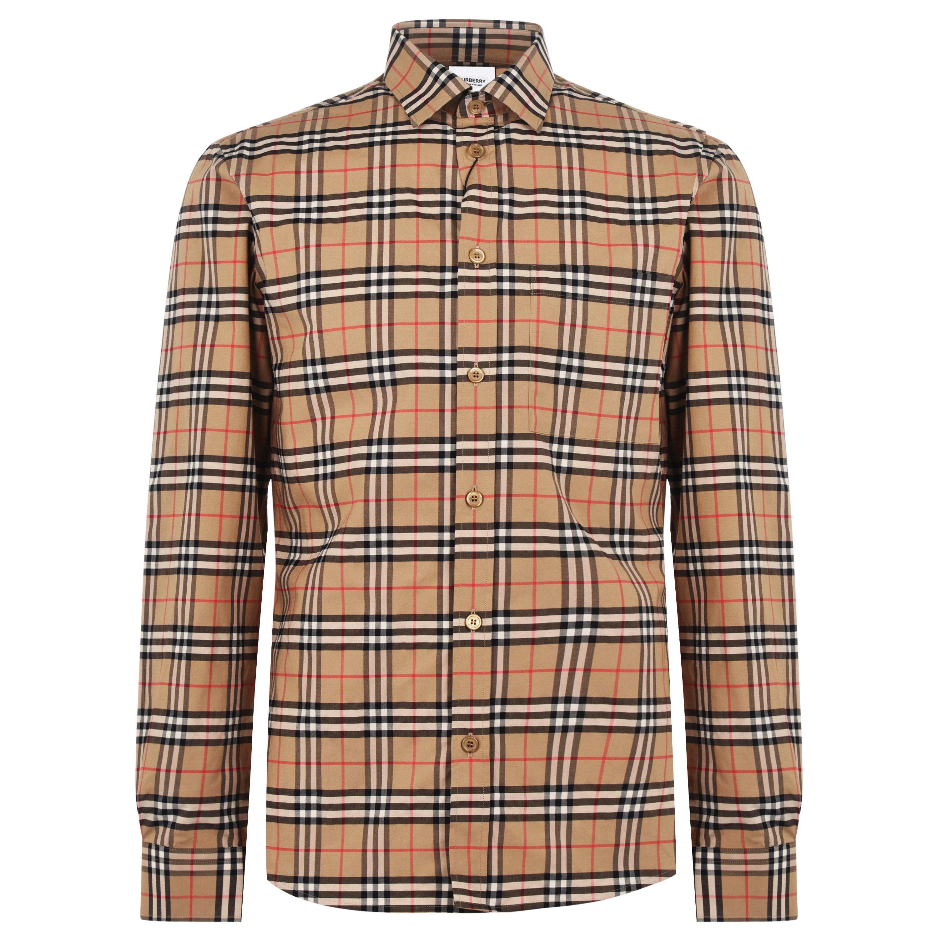 Arc B Chk A7028 - Burberry - Men's Tartan Cotton Simpson Shirt - 5