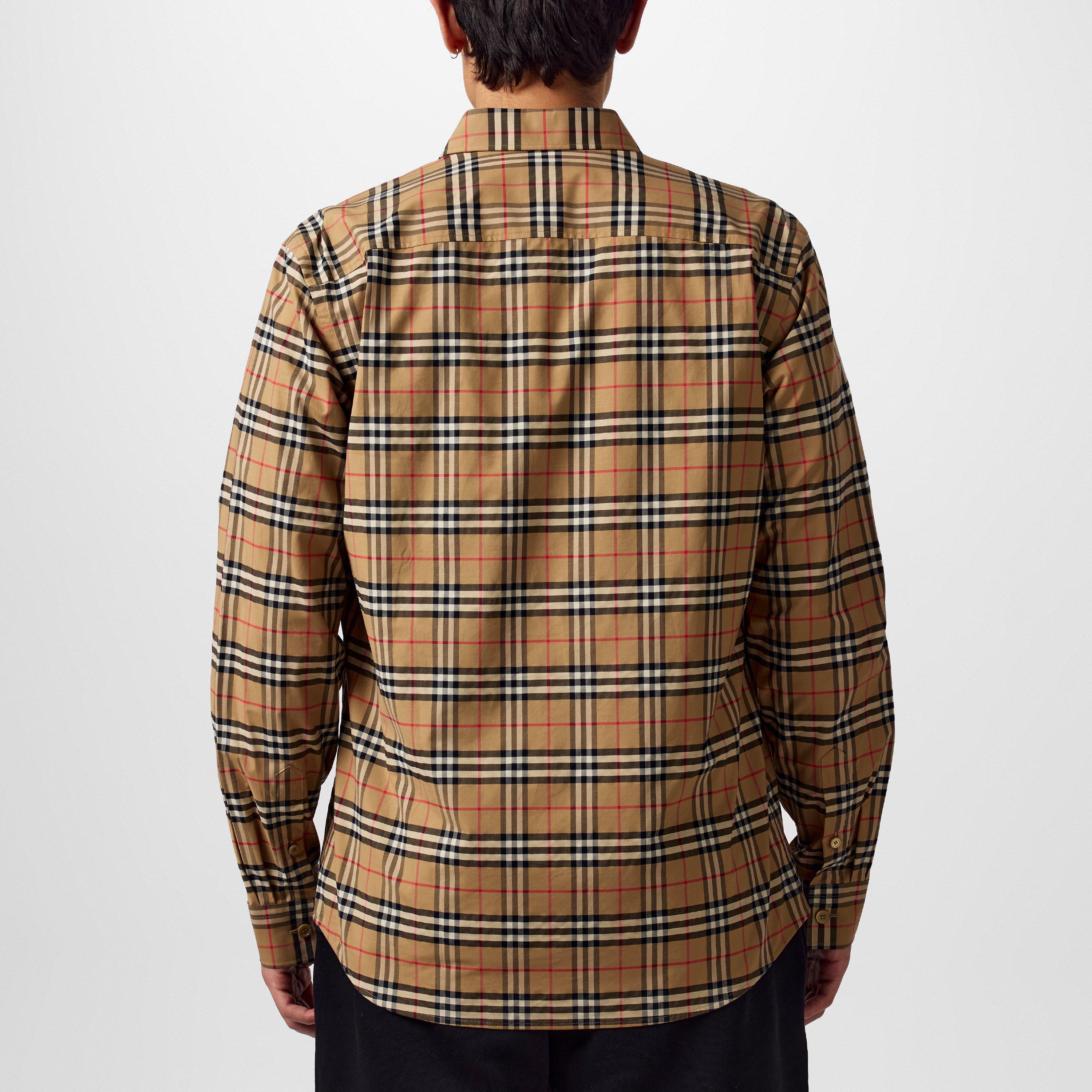 Arc B Chk A7028 - Burberry - Men's Tartan Cotton Simpson Shirt - 3