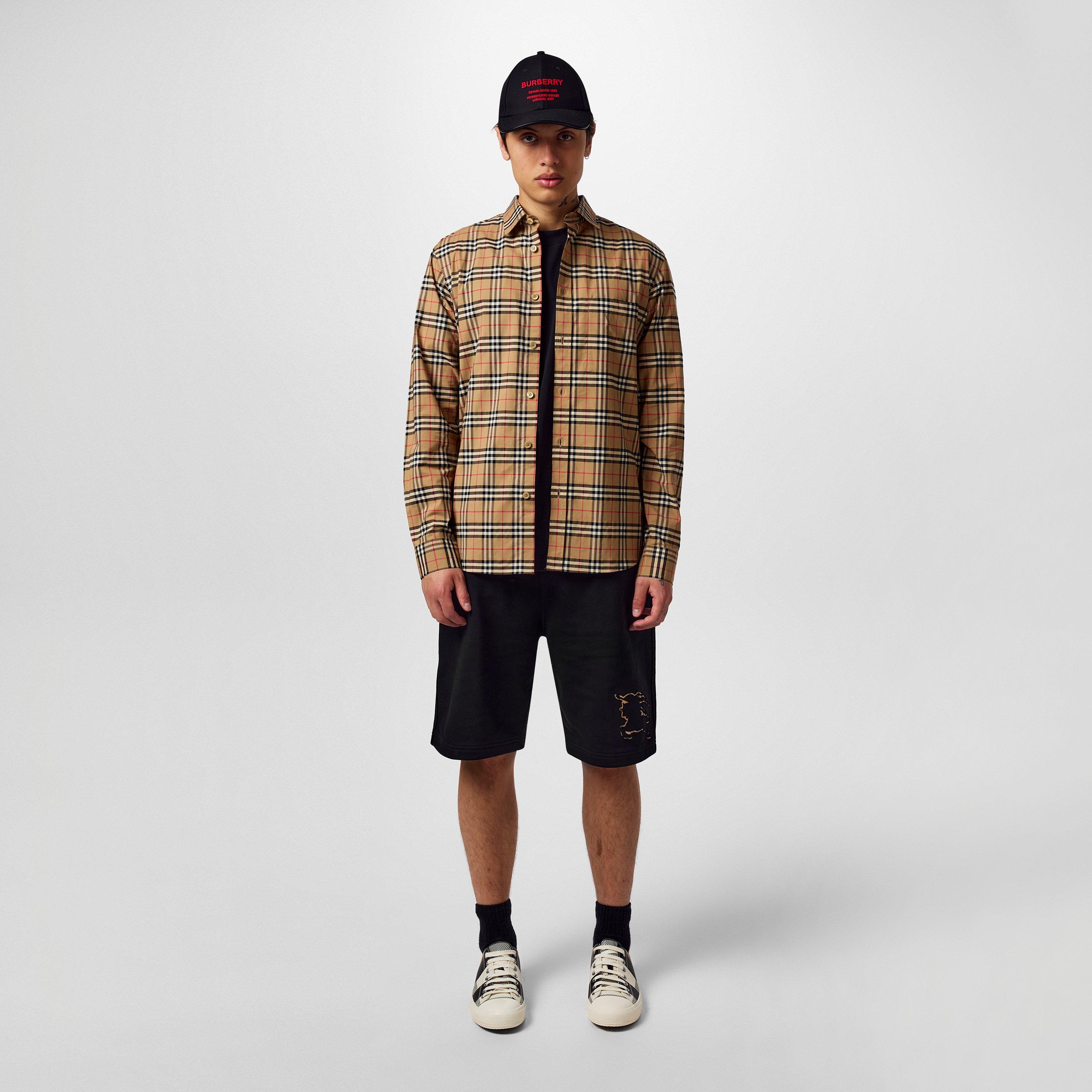 Arc B Chk A7028 - Burberry - Men's Tartan Cotton Simpson Shirt - 4